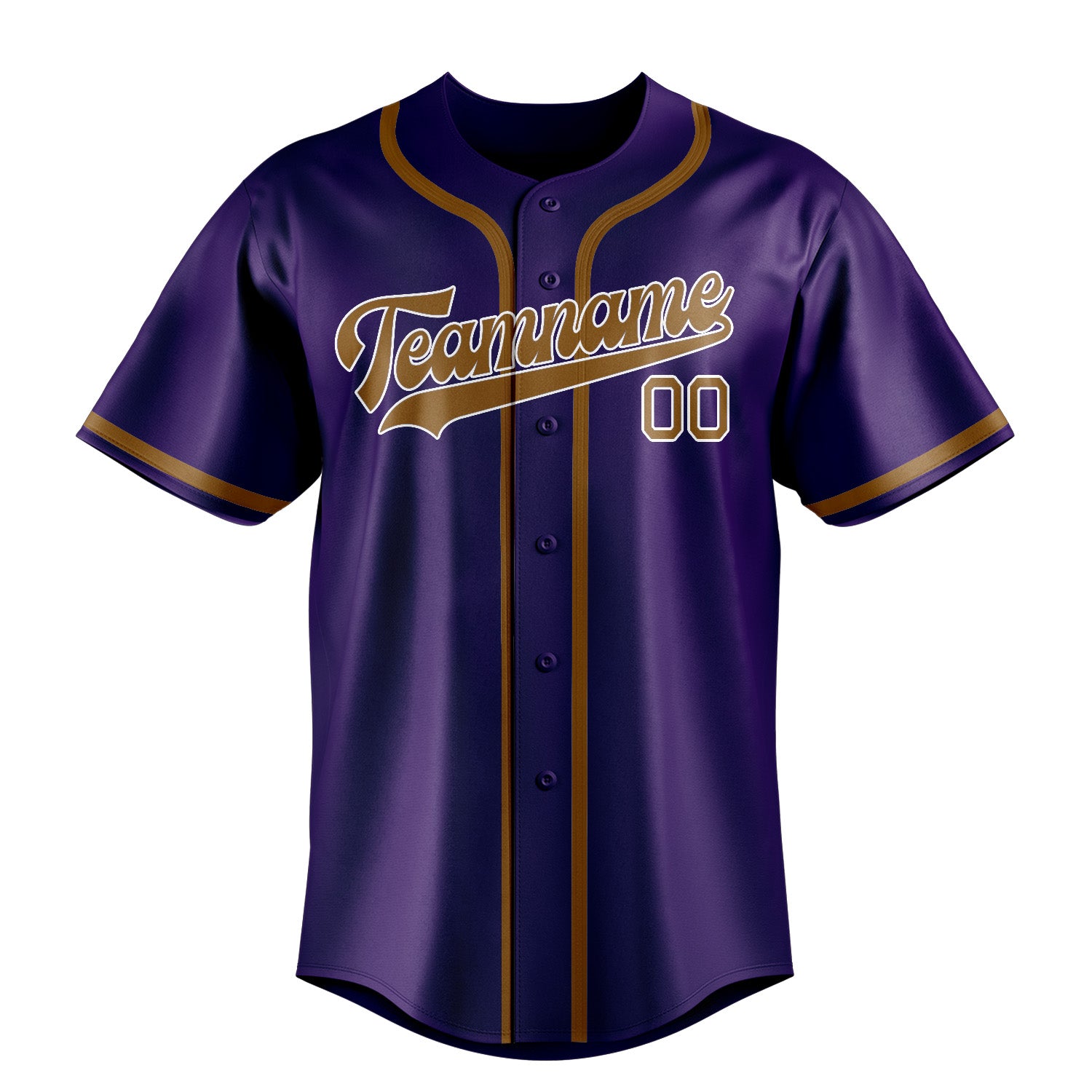 Custom Purple Khaki Baseball Jersey