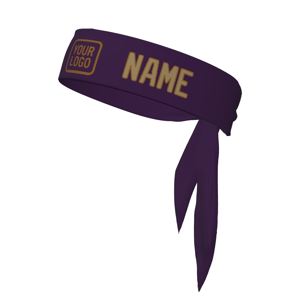 Custom Purple Light Khaki Headband