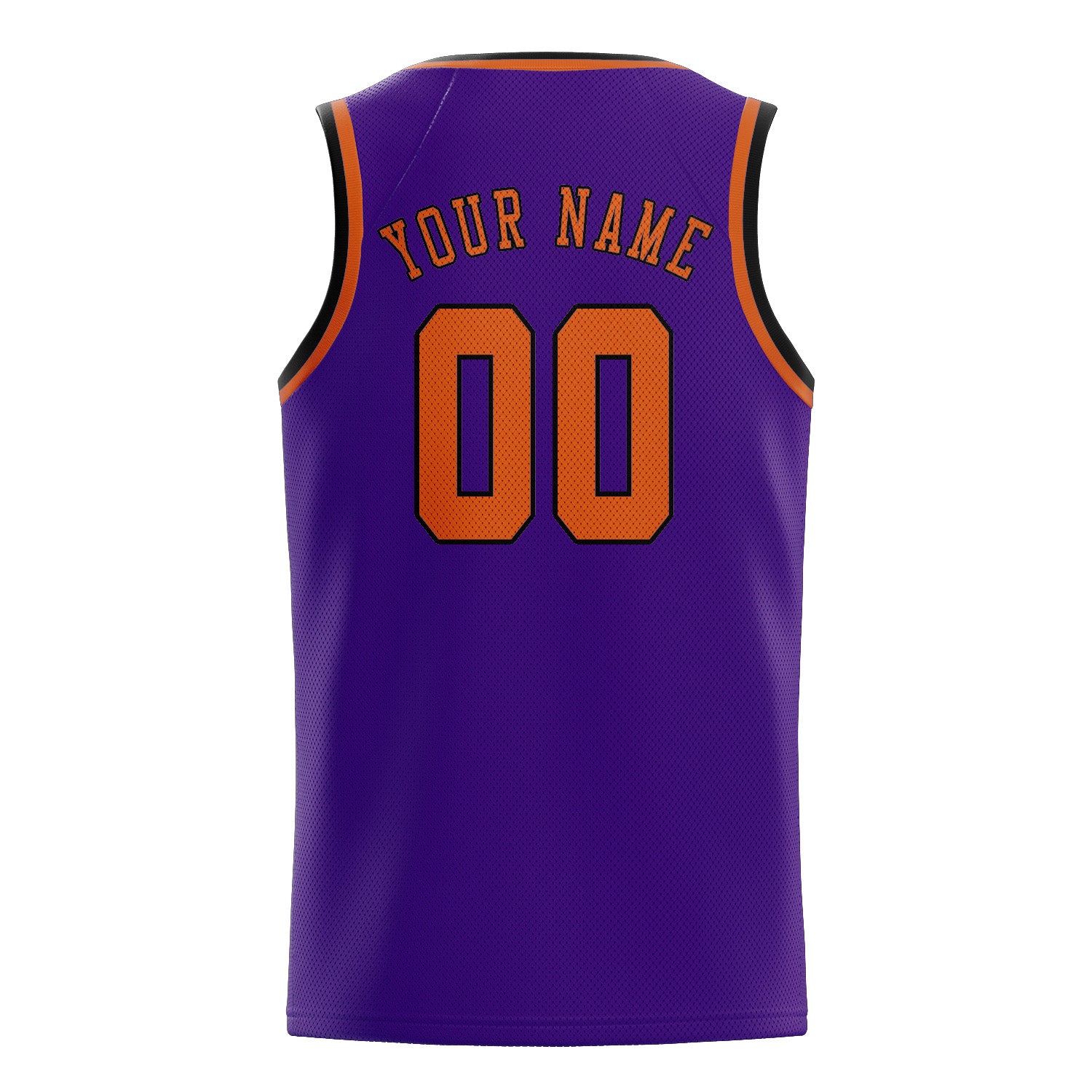 Custom Purple Orange Basketball Jersey