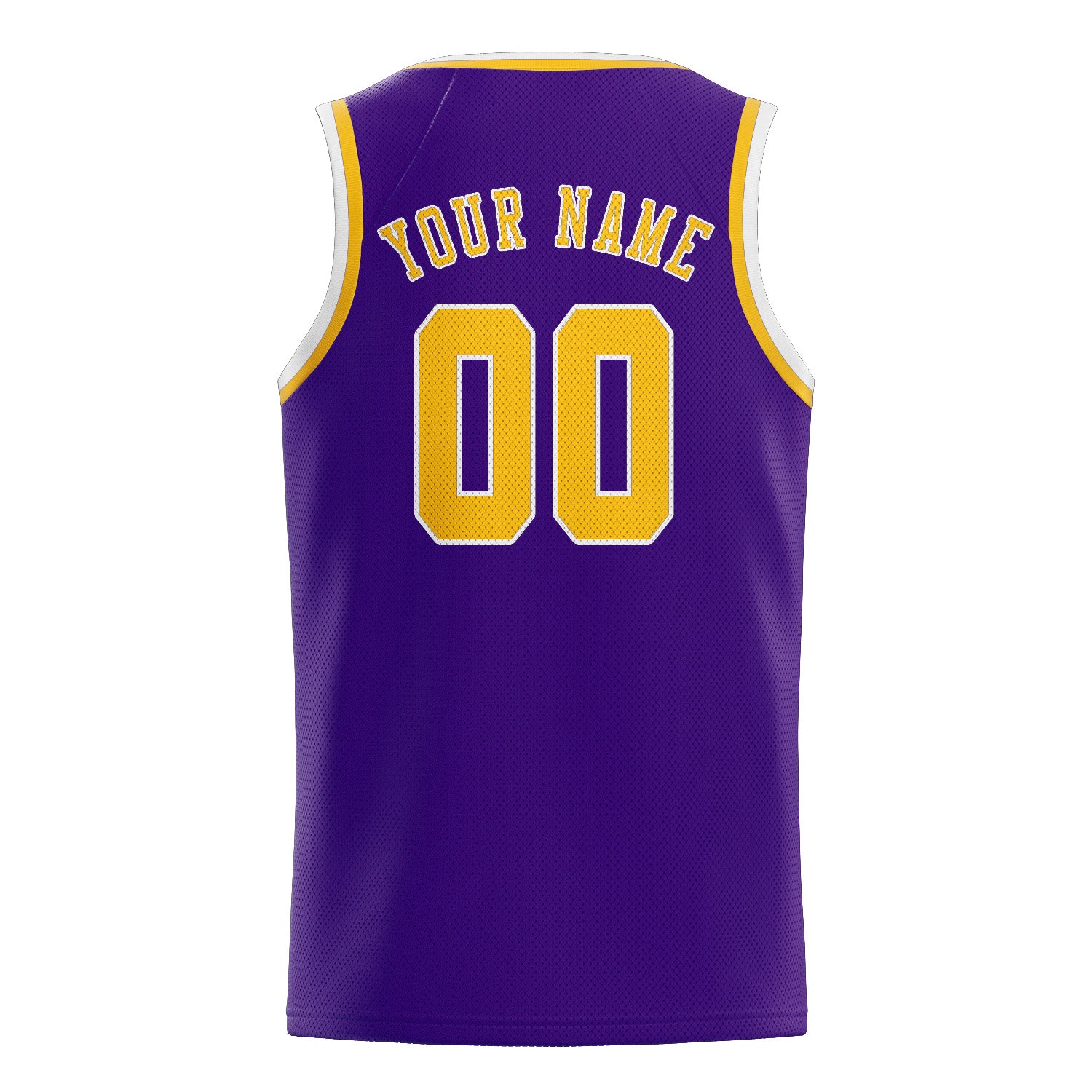 Custom Purple Gold Basketball Jersey