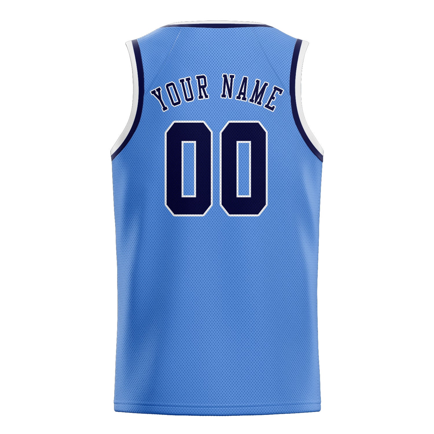 Custom Light Blue Navy Basketball Jersey