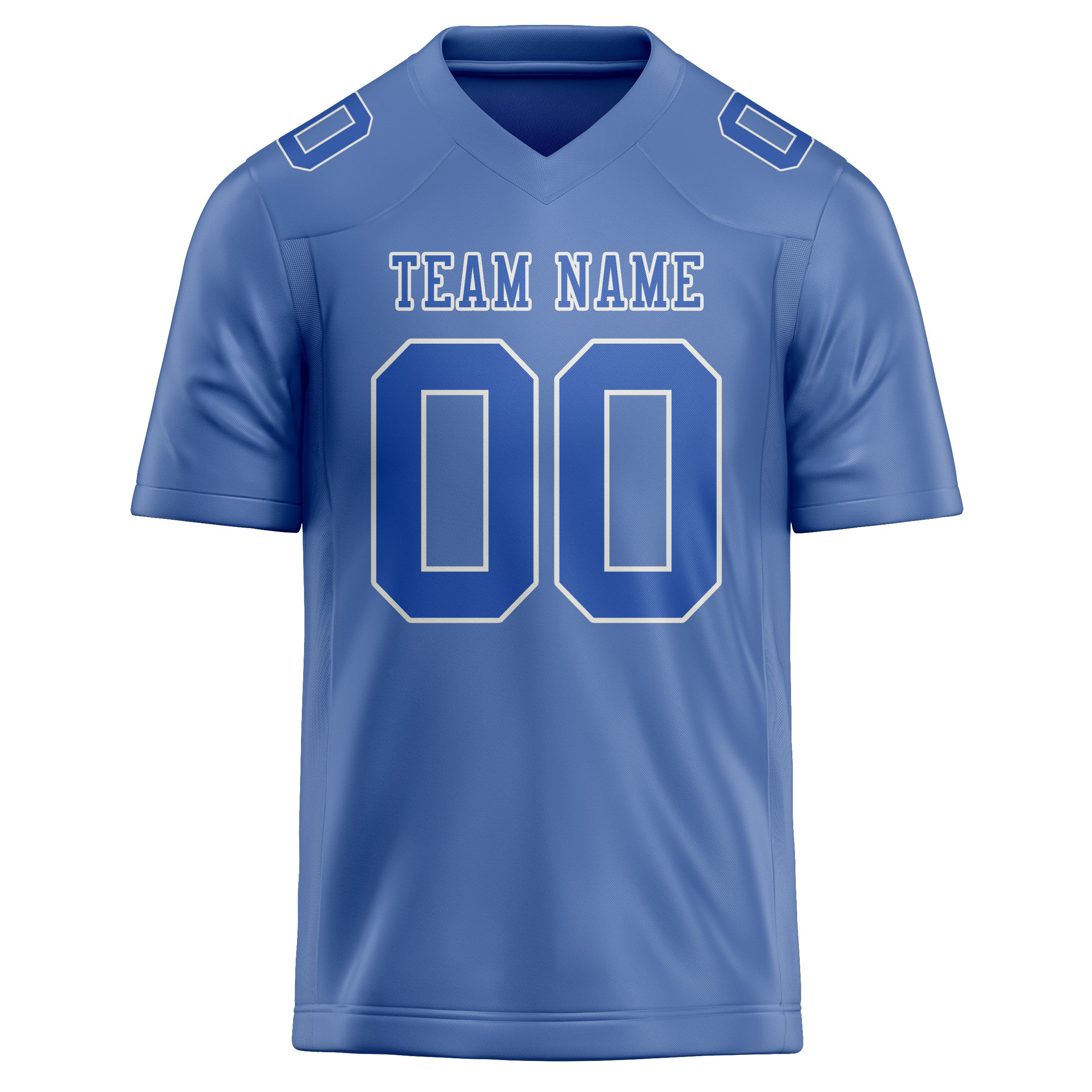 Custom Light Blue Sky Blue Football Jersey