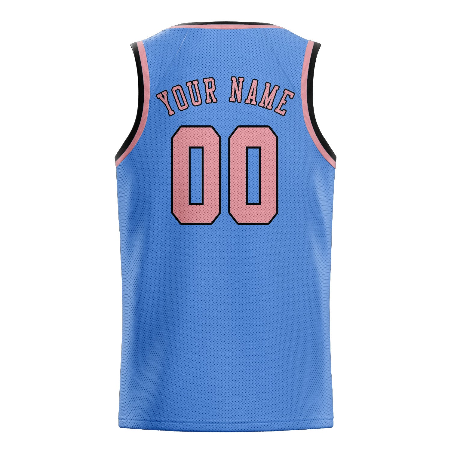 Custom Light Blue Light Pink Basketball Jersey