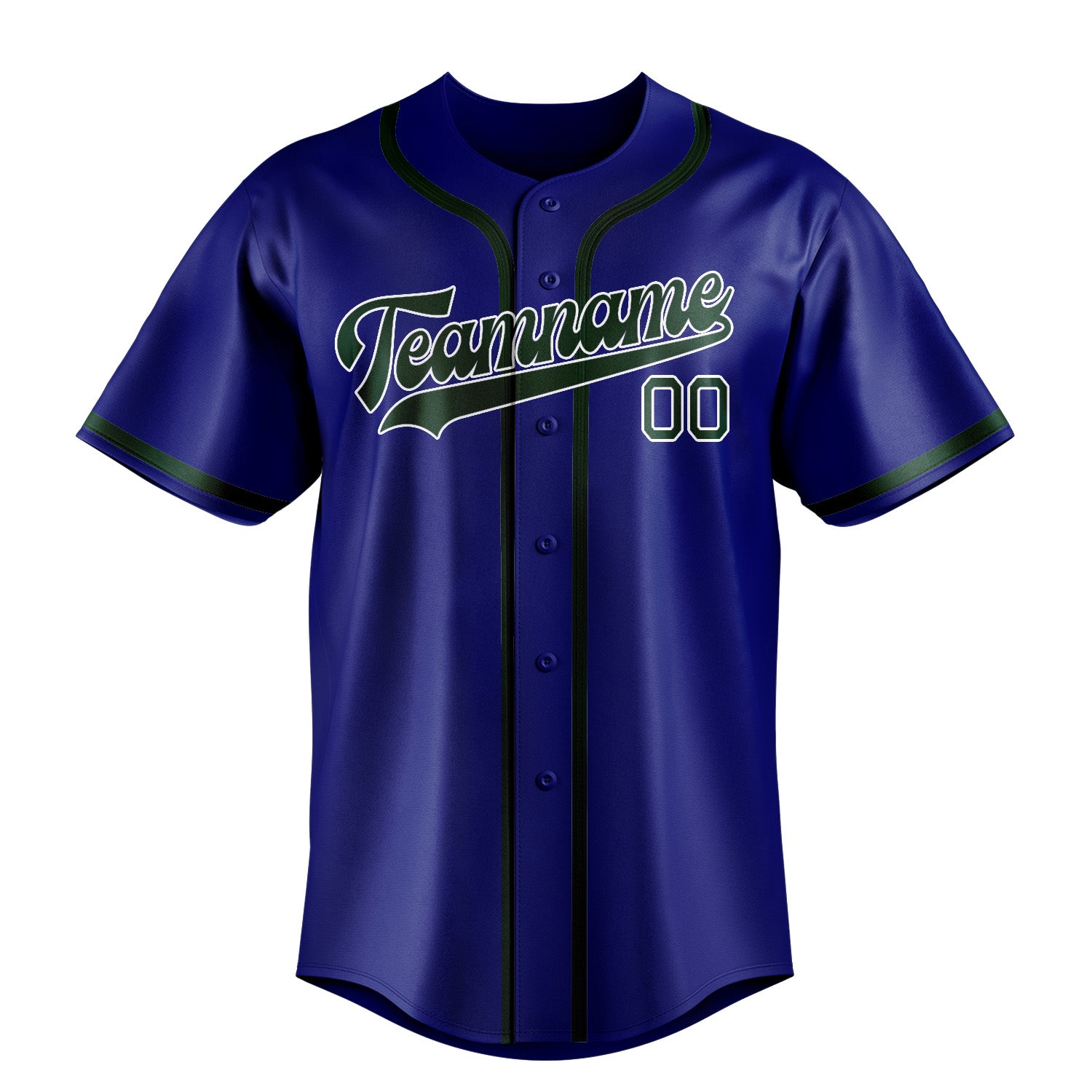 Custom Sky Blue Green Baseball Jersey