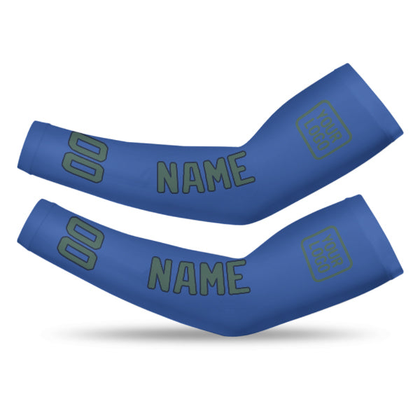 Custom Sky Blue Blue Green Arm Sleeve