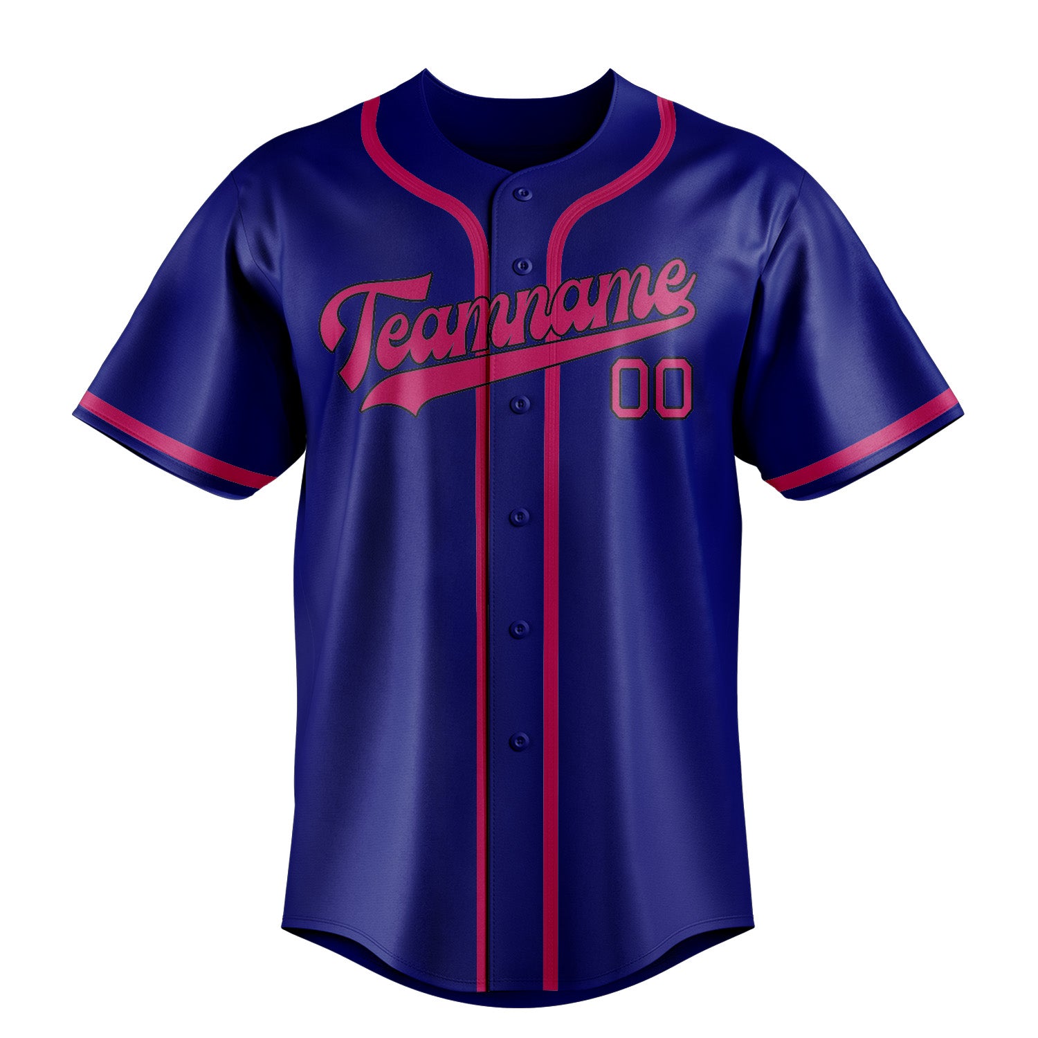 Custom Sky Blue Pink Baseball Jersey