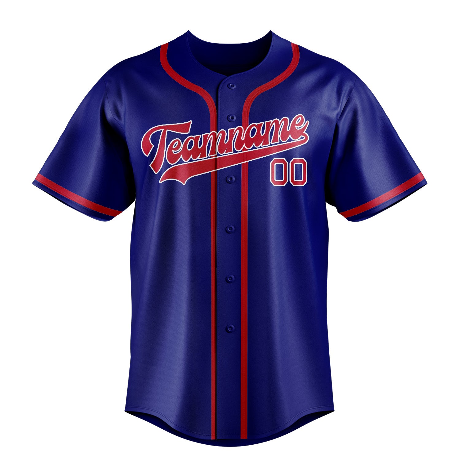 Custom Sky Blue Red Baseball Jersey