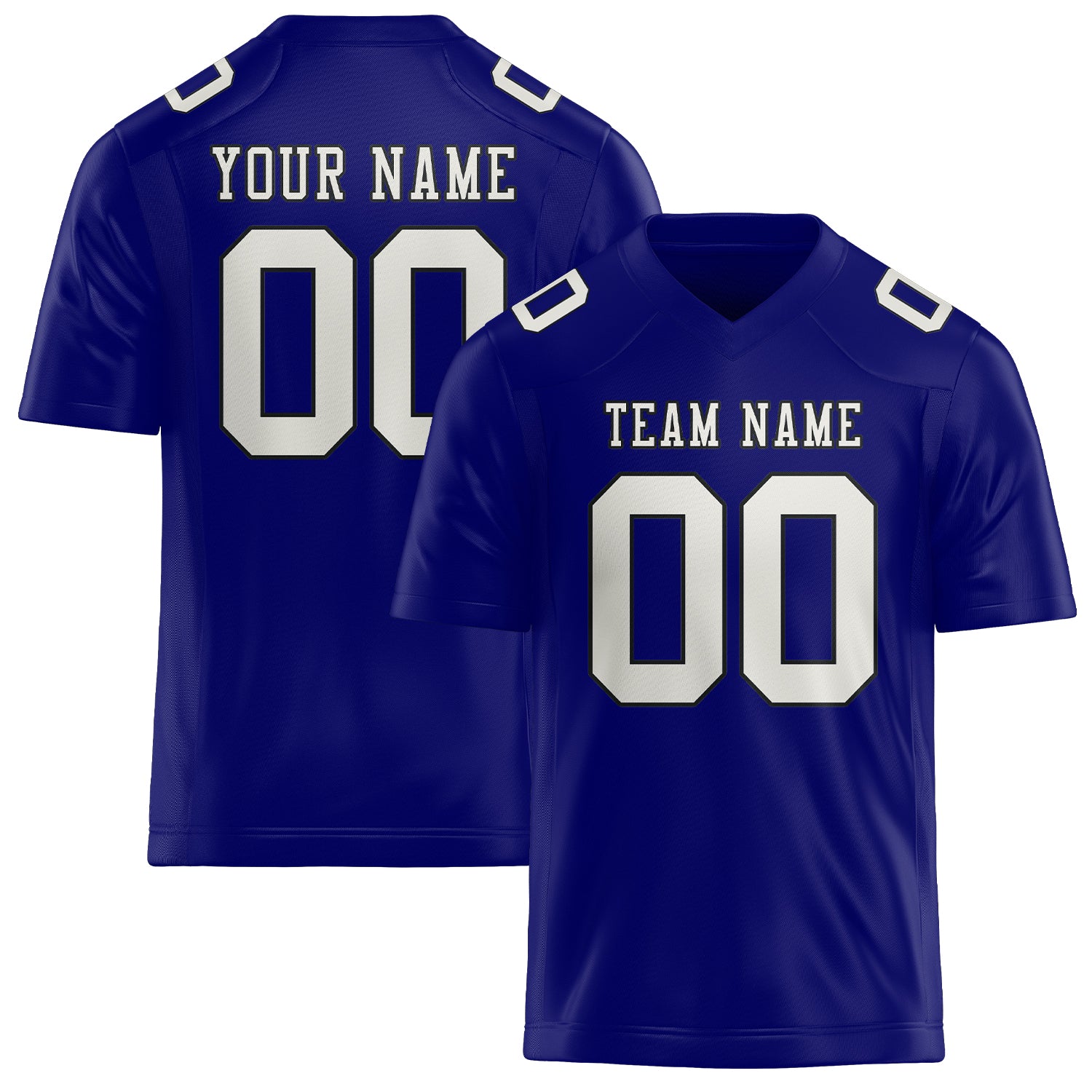 Custom Sky Blue White Football Jersey