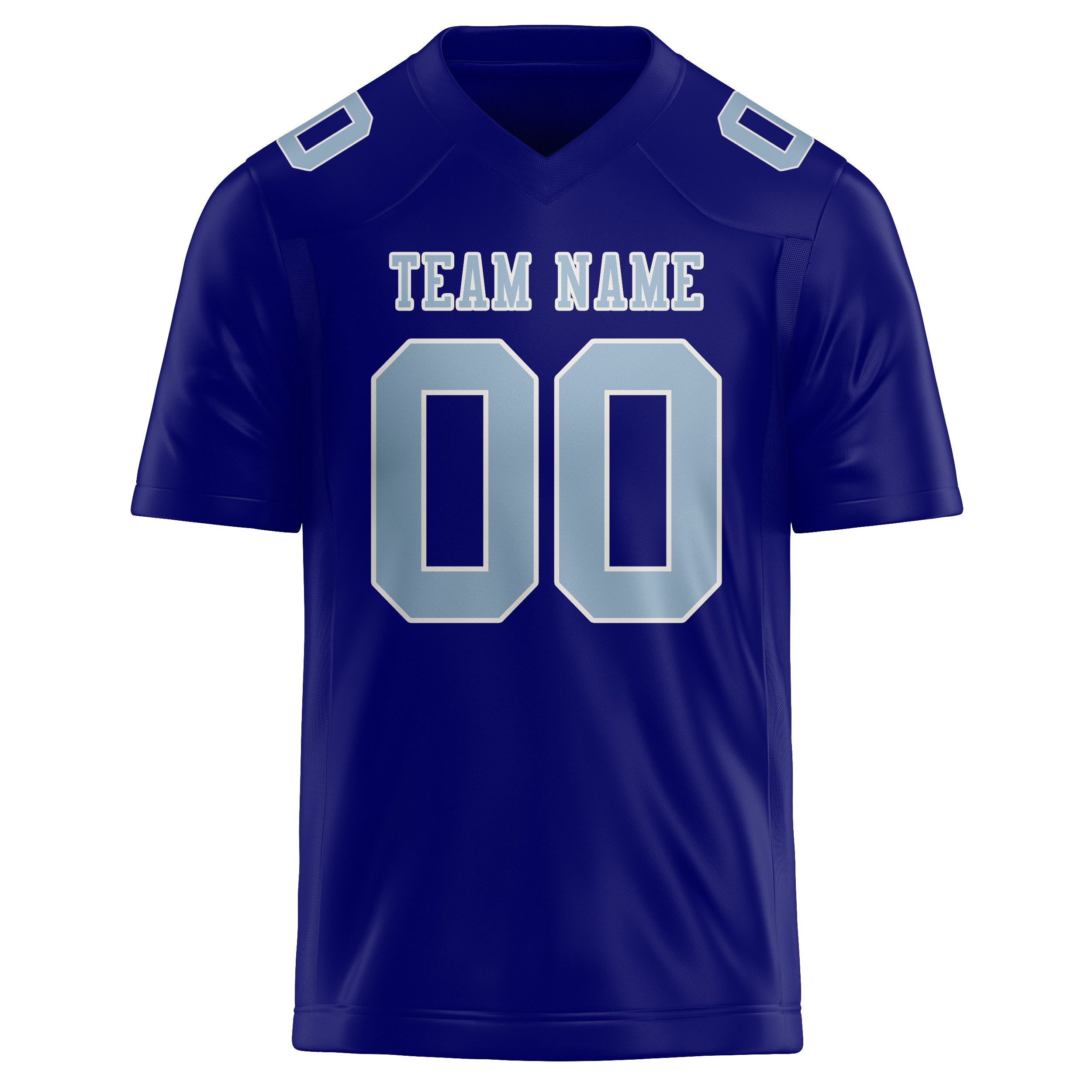 Custom Sky Blue Light Blue Football Jersey