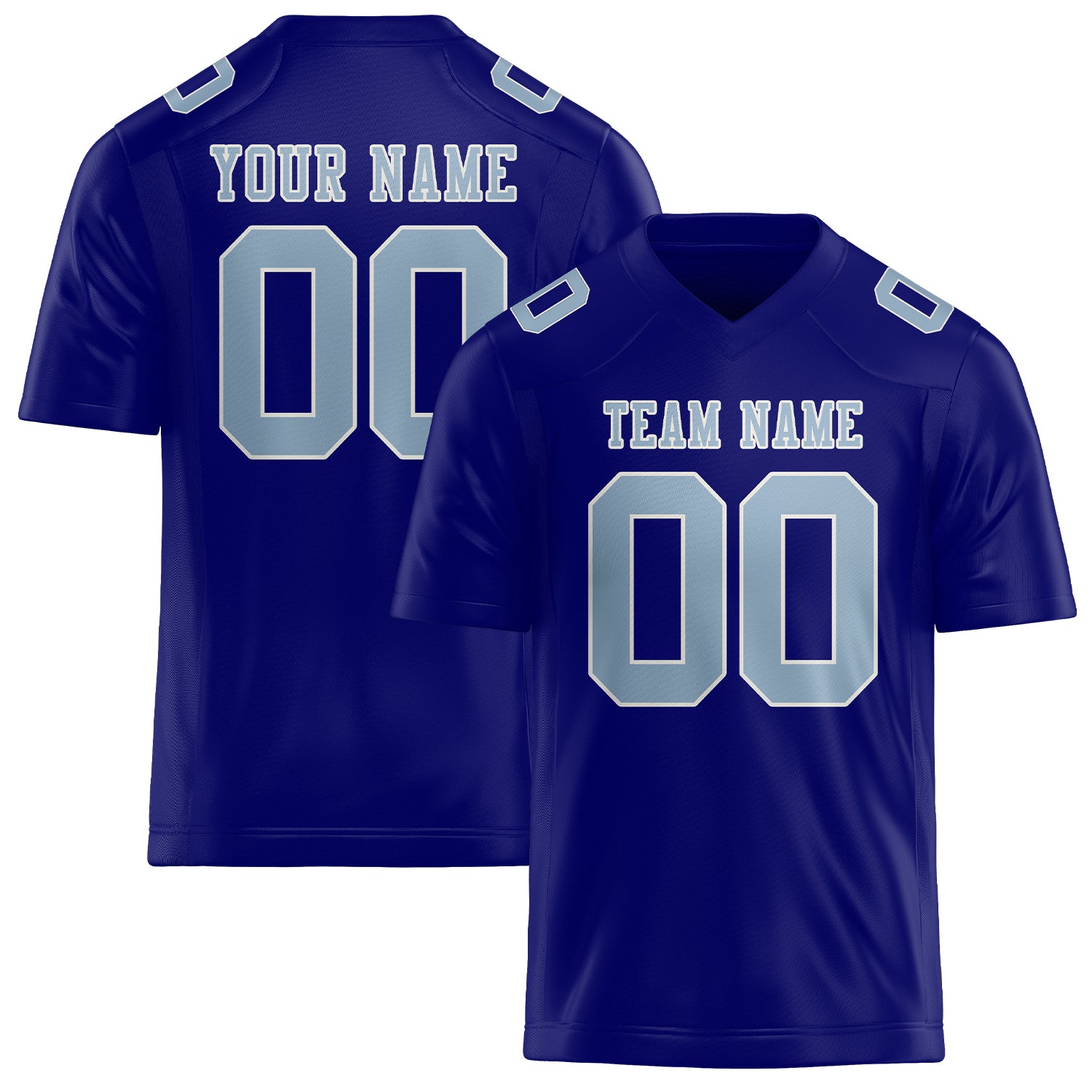 Custom Sky Blue Light Blue Football Jersey