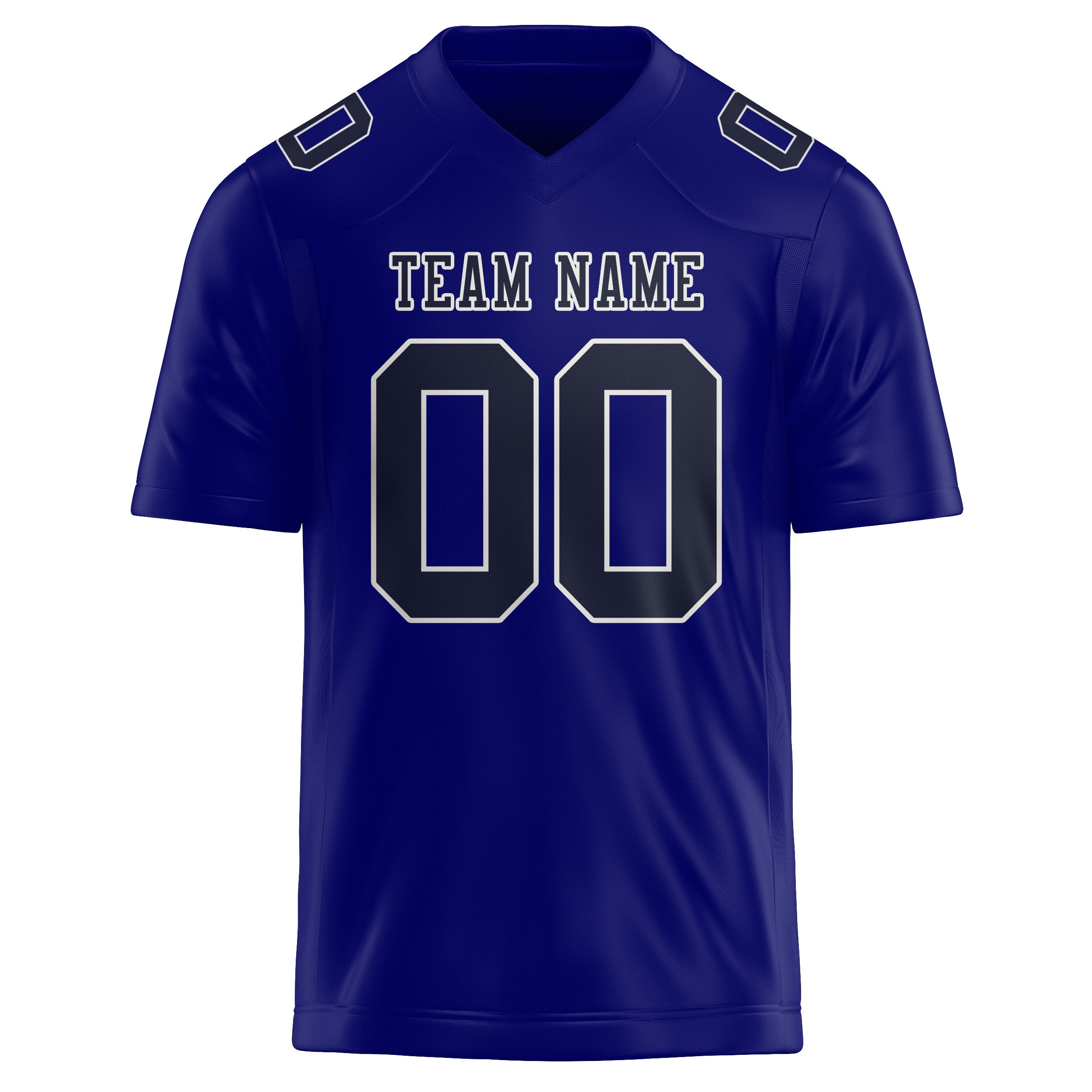 Custom Sky Blue Navy Football Jersey