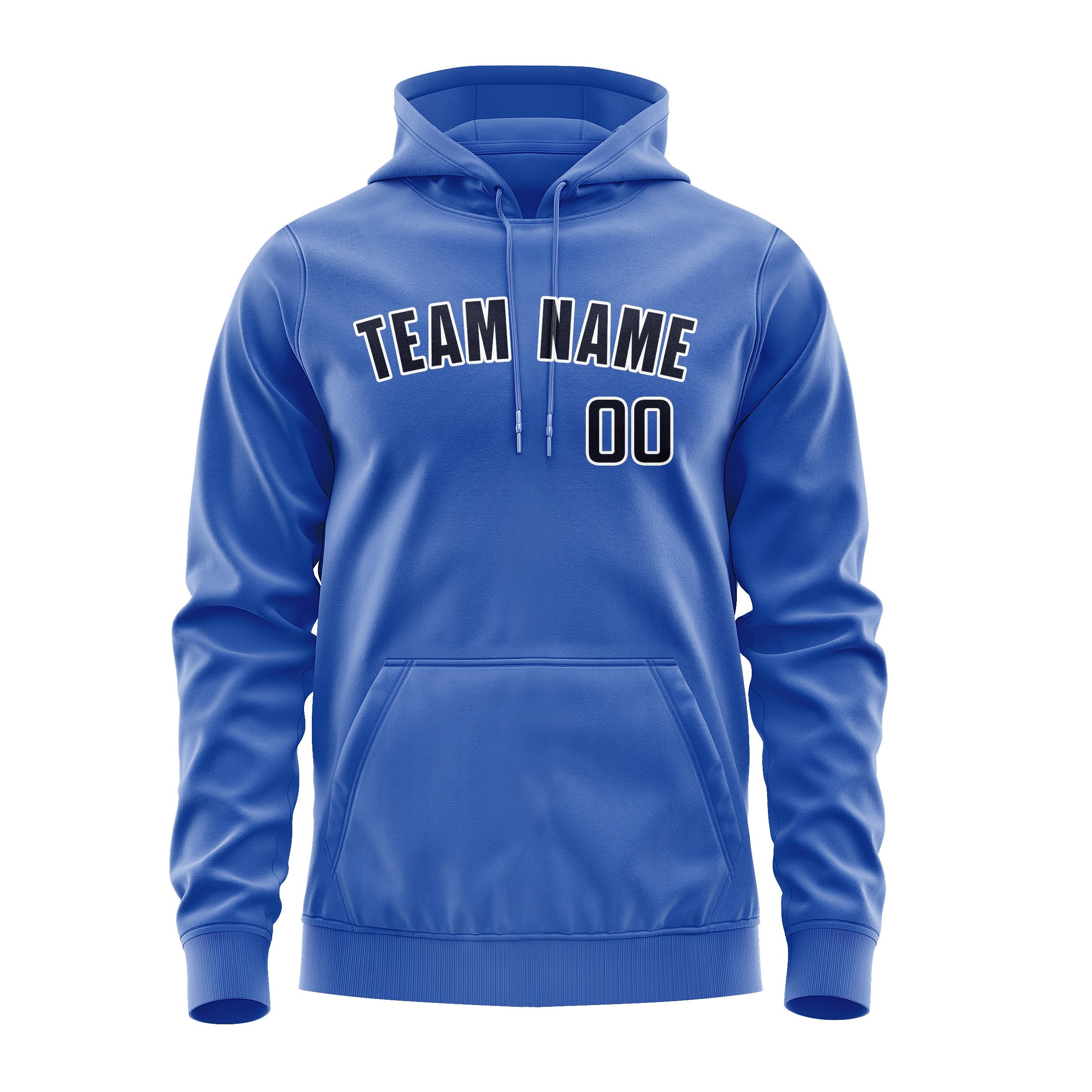 Custom Sky Blue Navy Hoodie