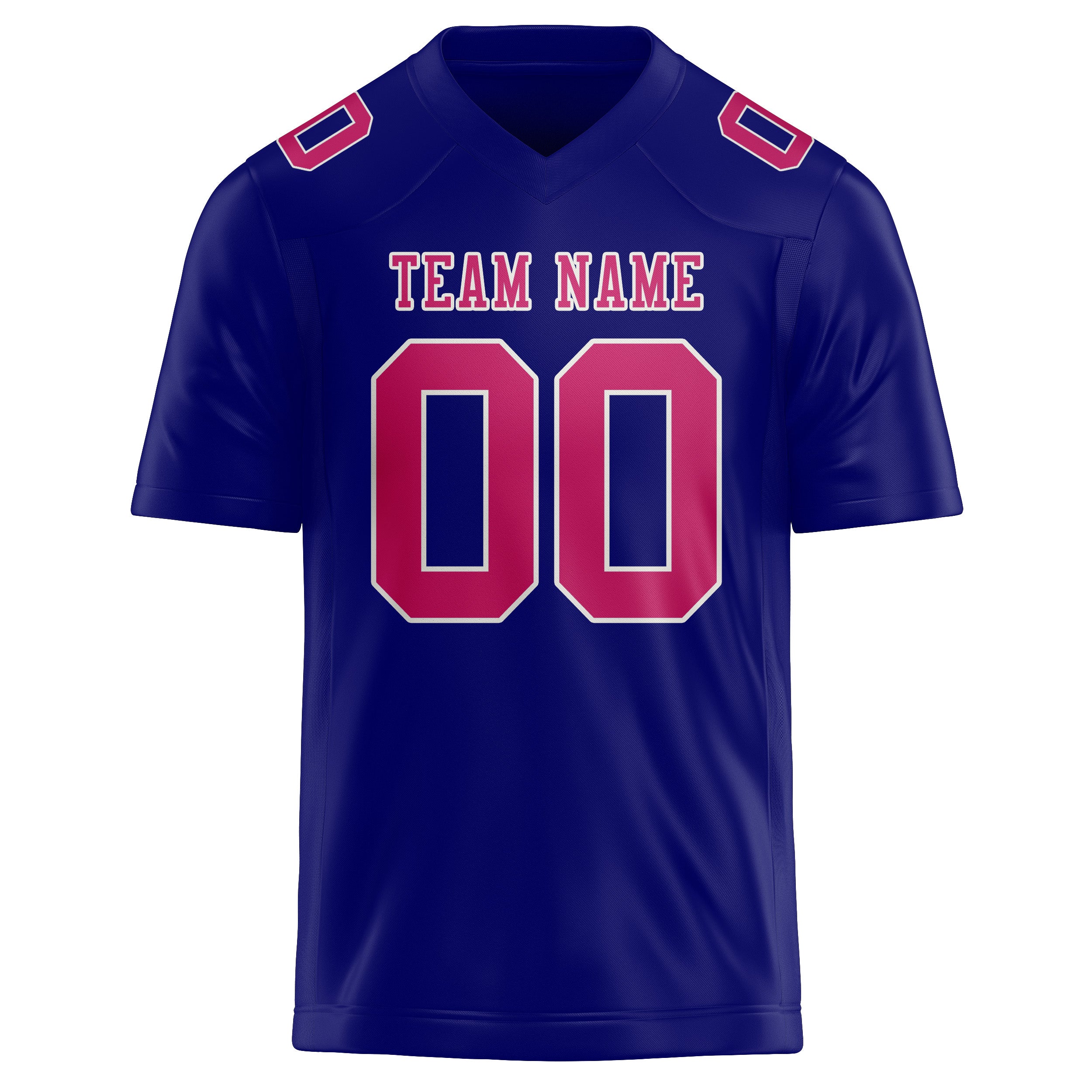 Custom Sky Blue Pink Football Jersey