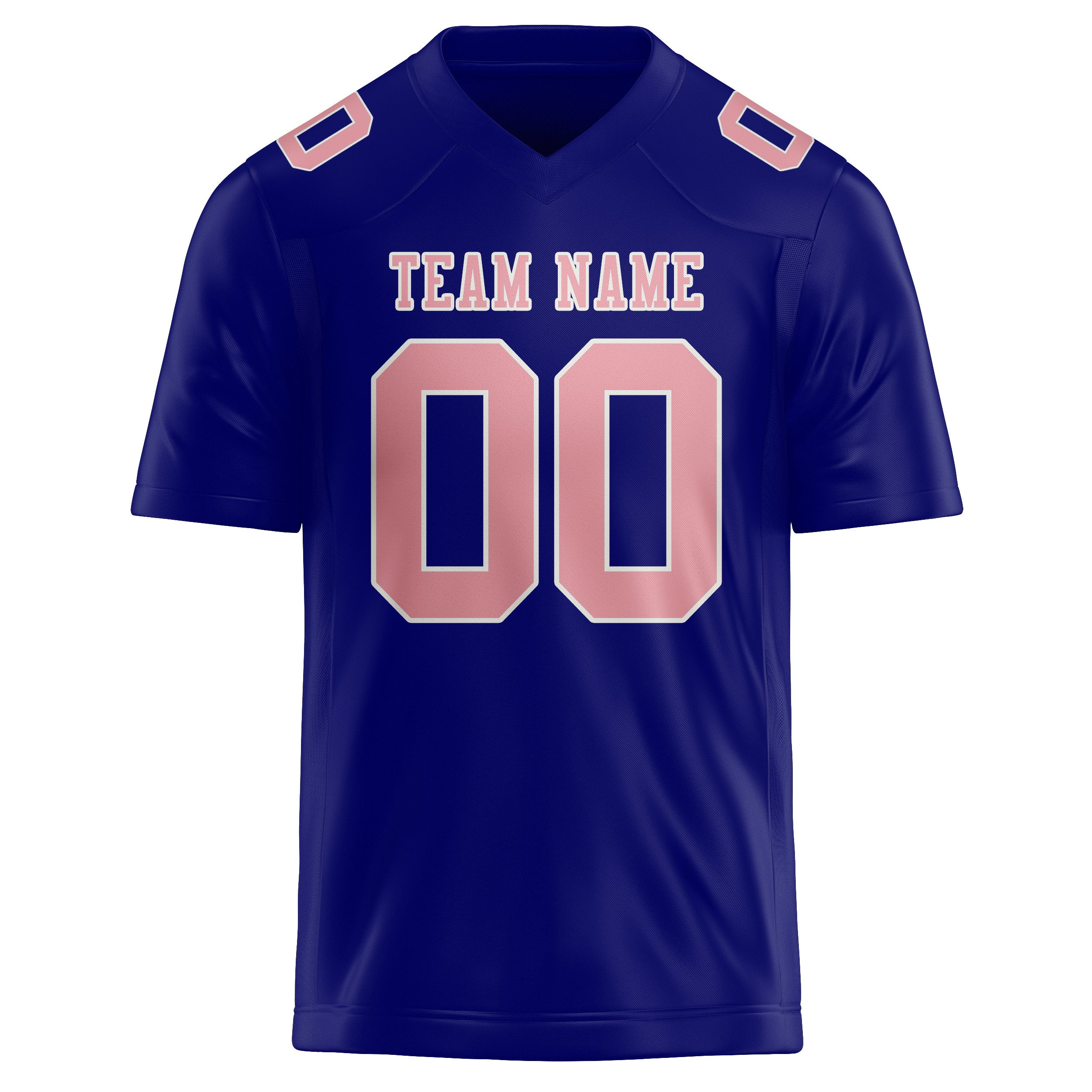 Custom Sky Blue Light Pink Football Jersey