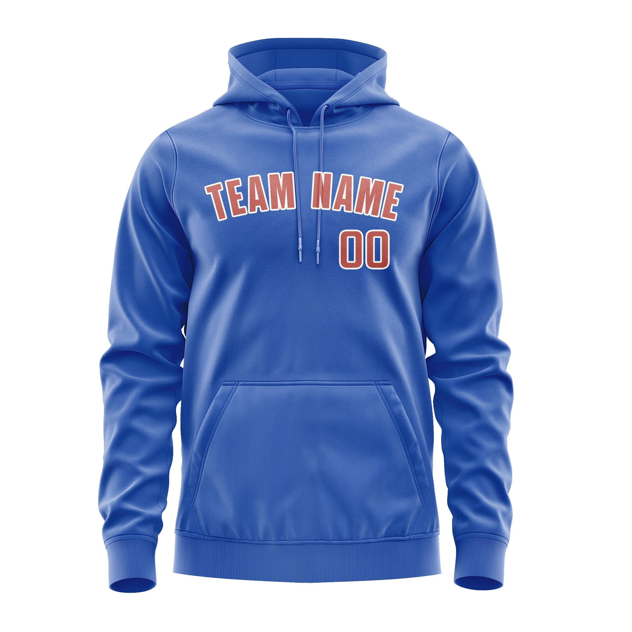 Custom Sky Blue Copper Rose Hoodie