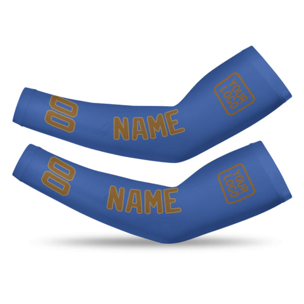 Custom Sky Blue Khaki Arm Sleeve