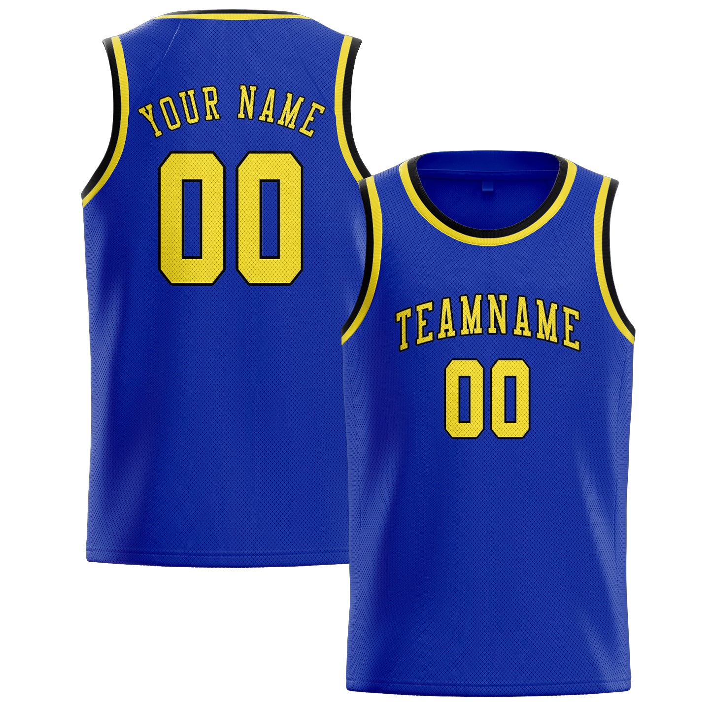 Custom Sky Blue Light Yellow Basketball Jersey