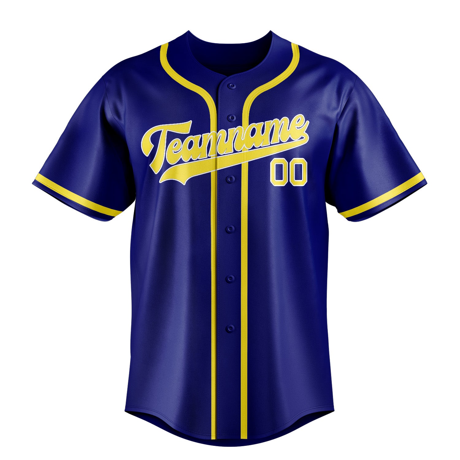 Custom Sky Blue Light Yellow Baseball Jersey
