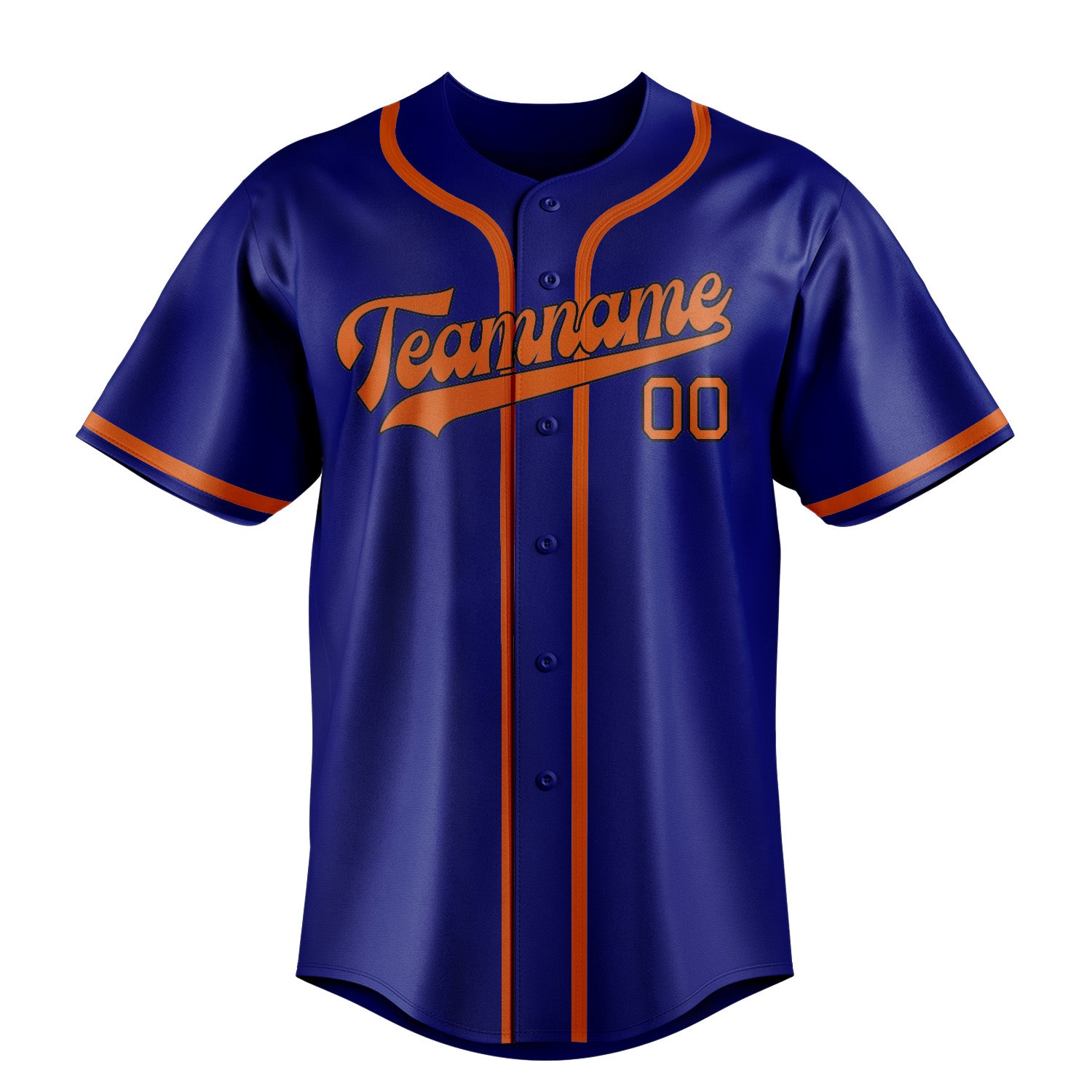 Custom Sky Blue Orange Baseball Jersey