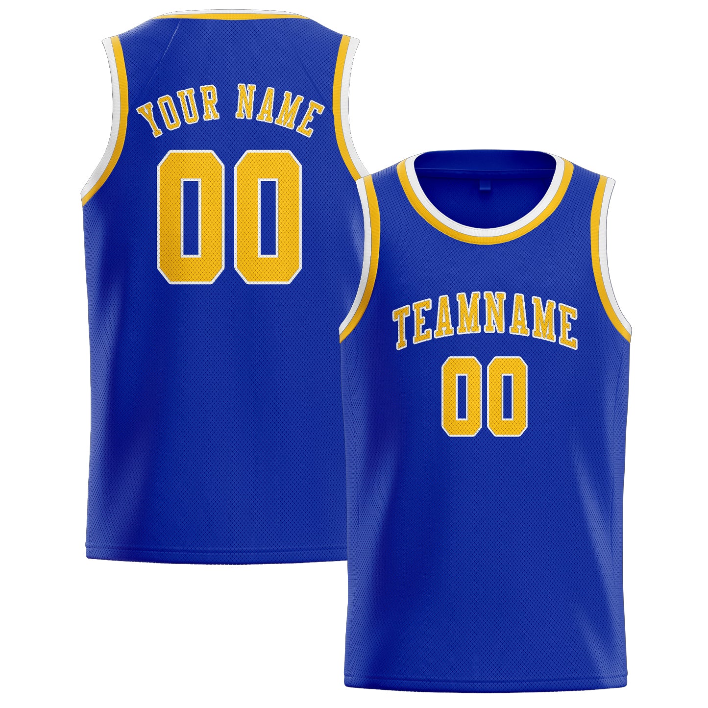 Custom Sky Blue Gold Basketball Jersey