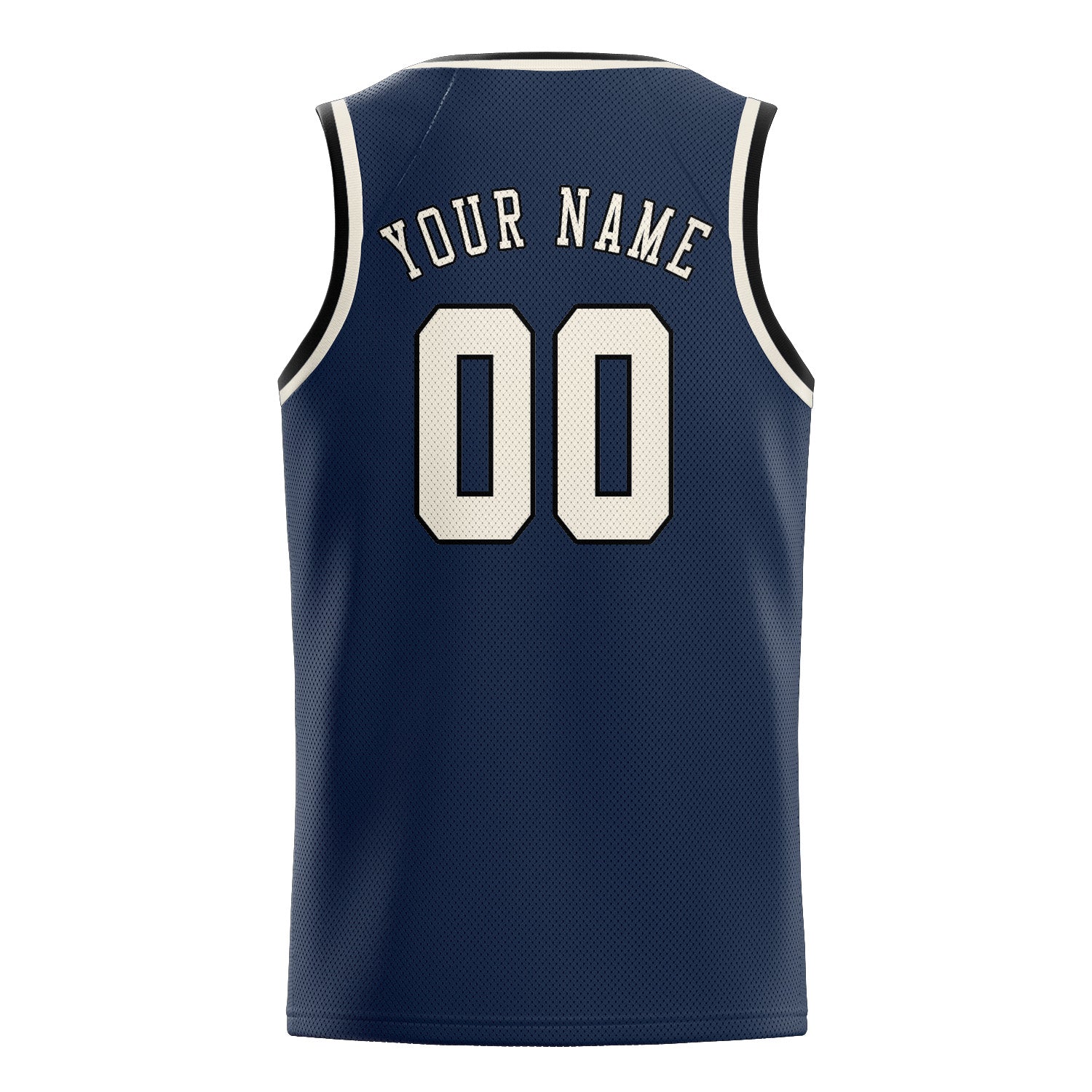 Custom Blue Cream Basketball Jersey