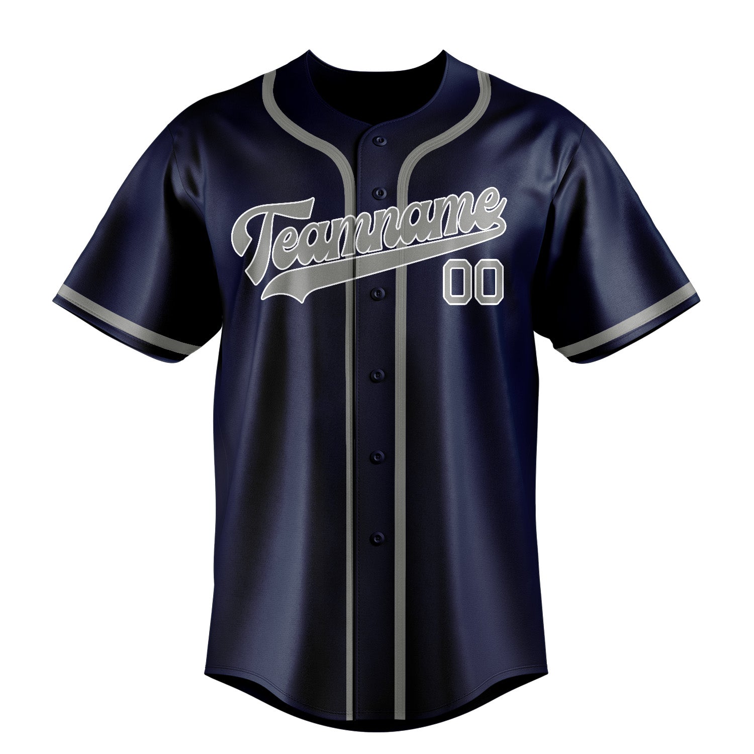 Custom Blue Gray Baseball Jersey