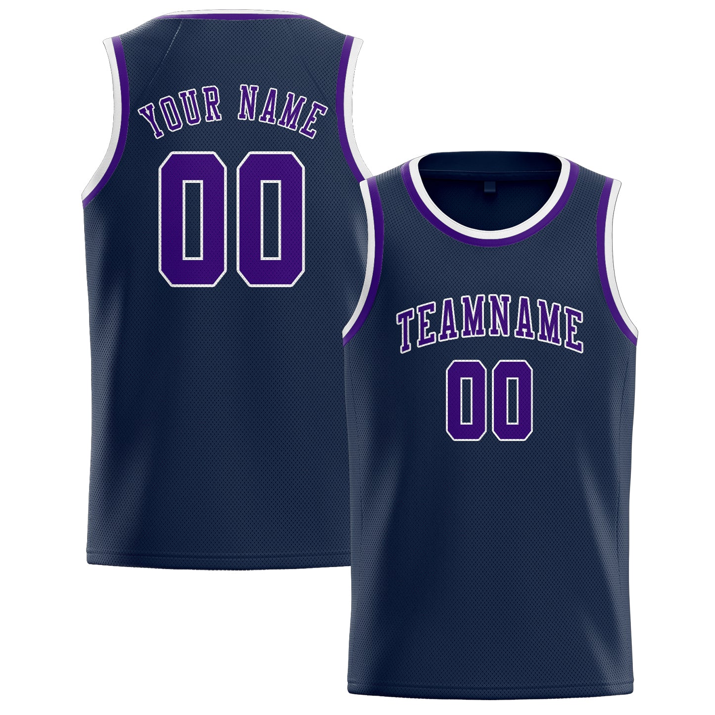 Custom Blue Purple Basketball Jersey