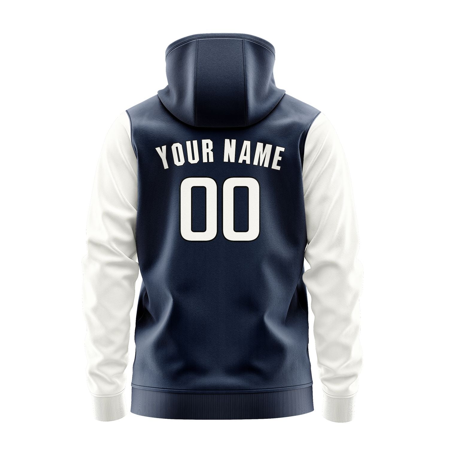 Custom Blue White Hoodie 1010181810B31718