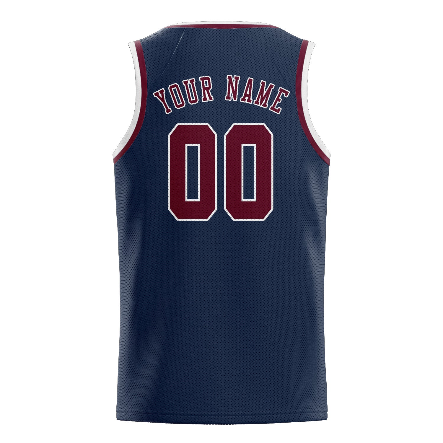 Custom Blue Crimson Red Basketball Jersey