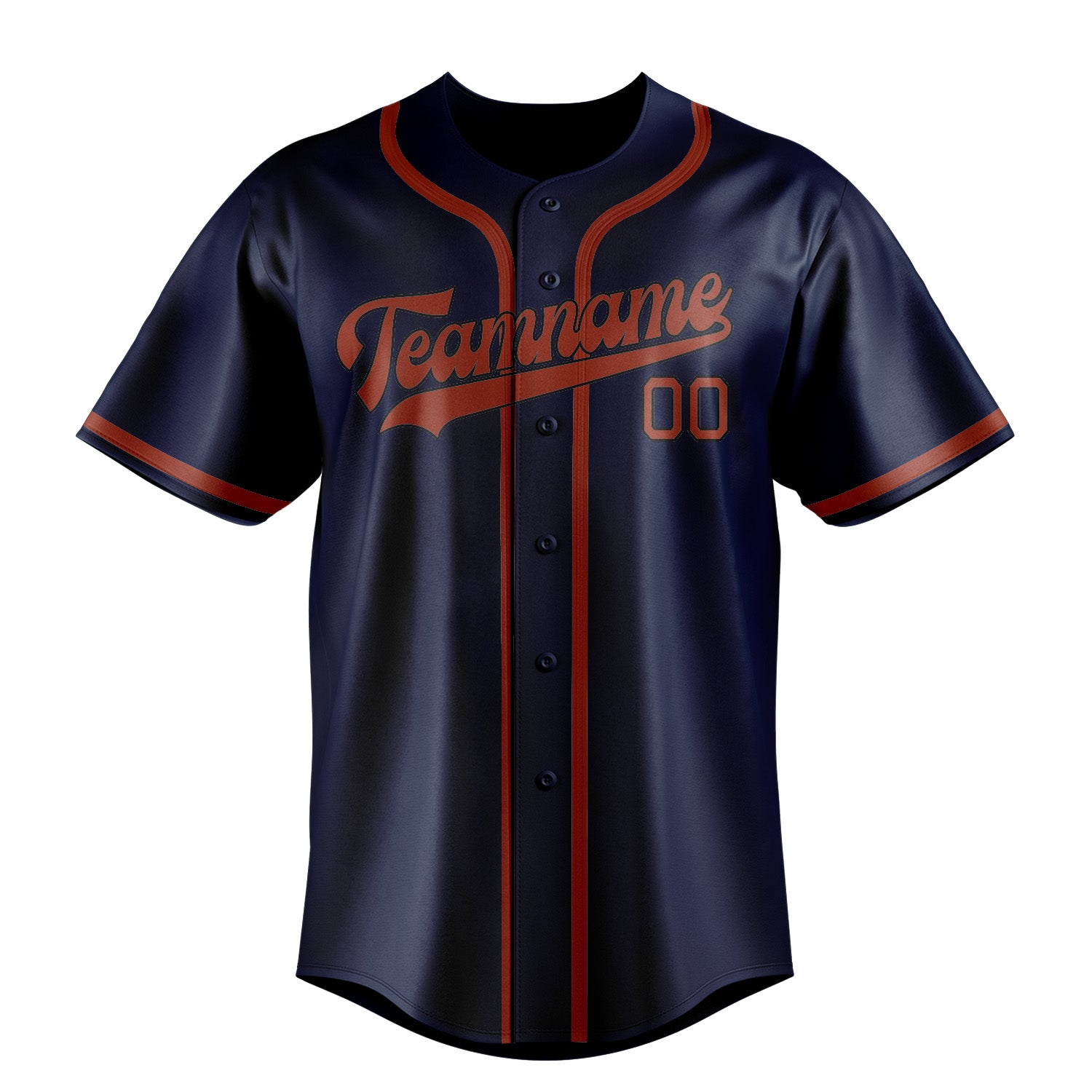 Custom Blue Coral Red Baseball Jersey