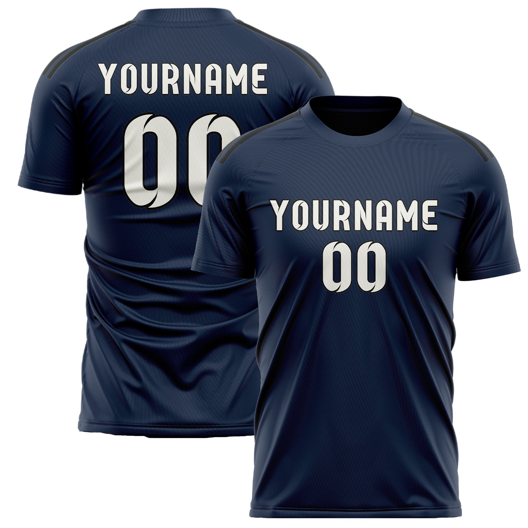 Custom Blue White Soccer Jersey