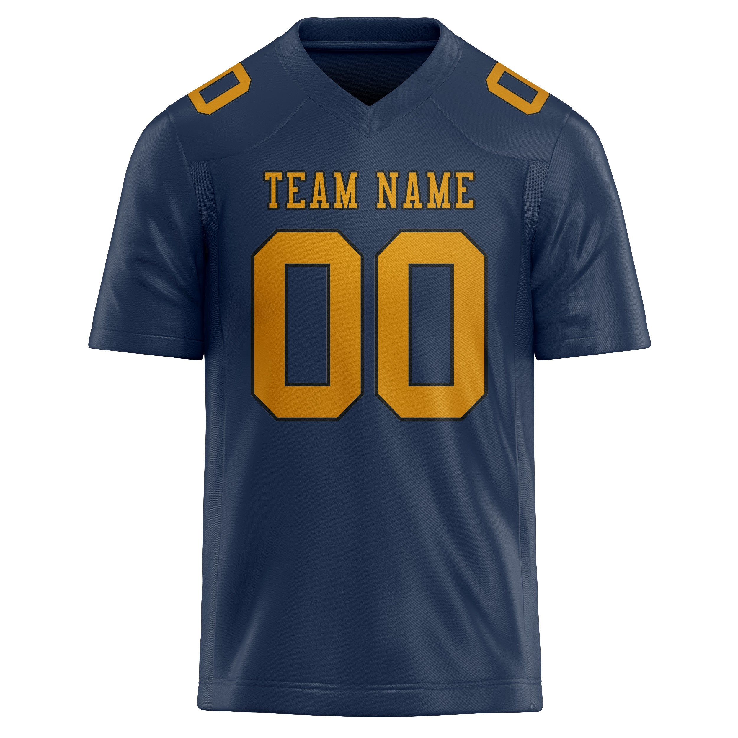 Custom Blue Yellow Football Jersey
