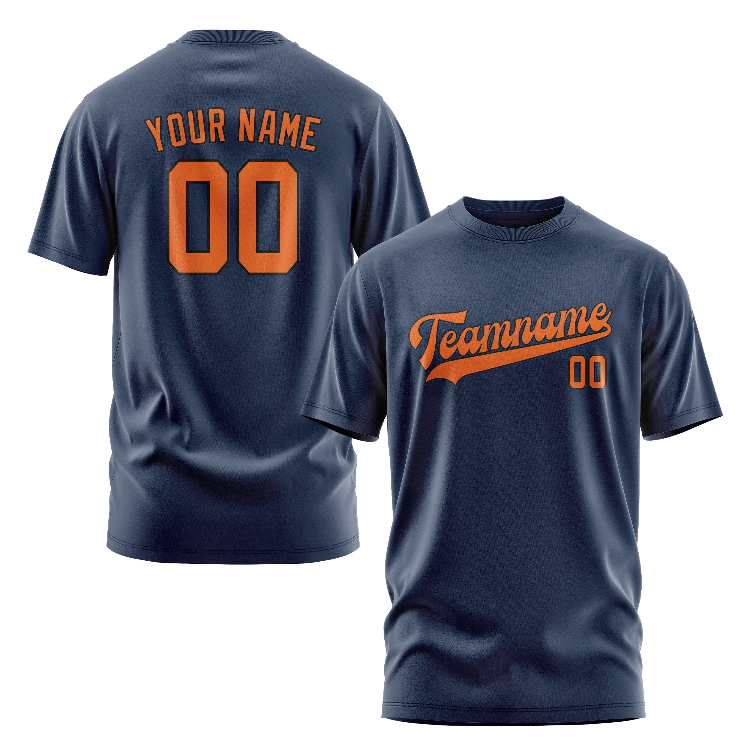 Custom Blue Orange T-Shirt
