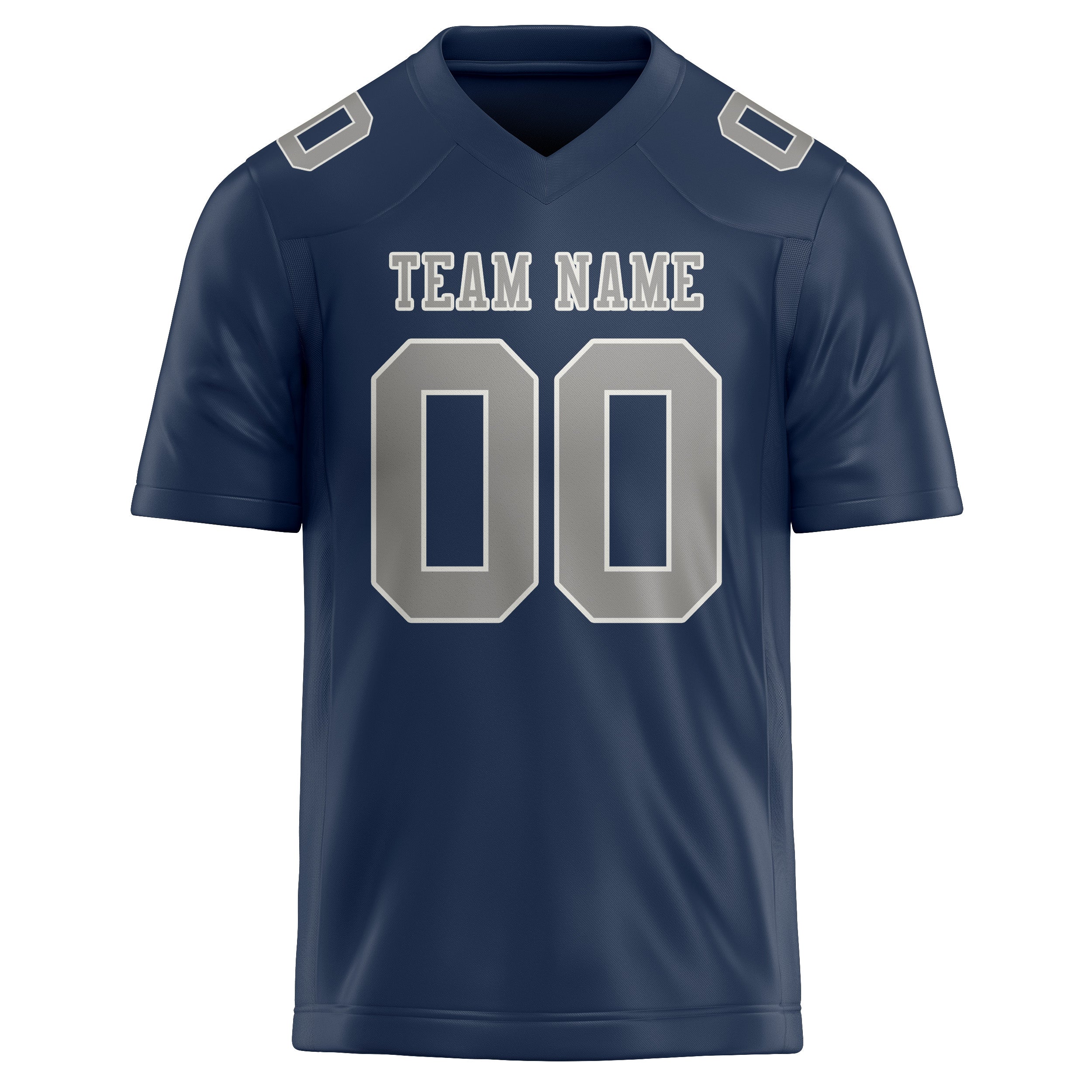 Custom Blue Gray Football Jersey