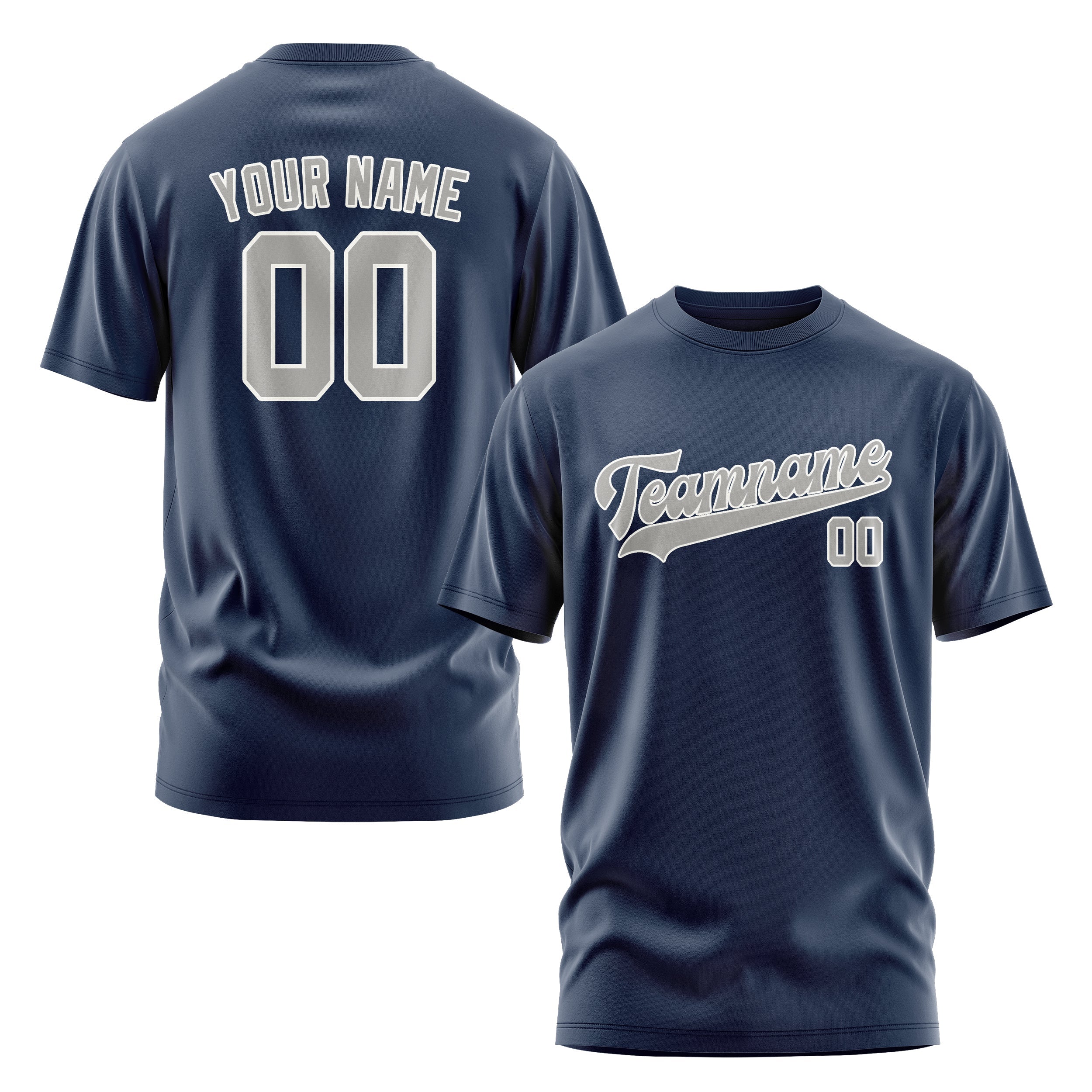 Custom Blue Gray T-Shirt