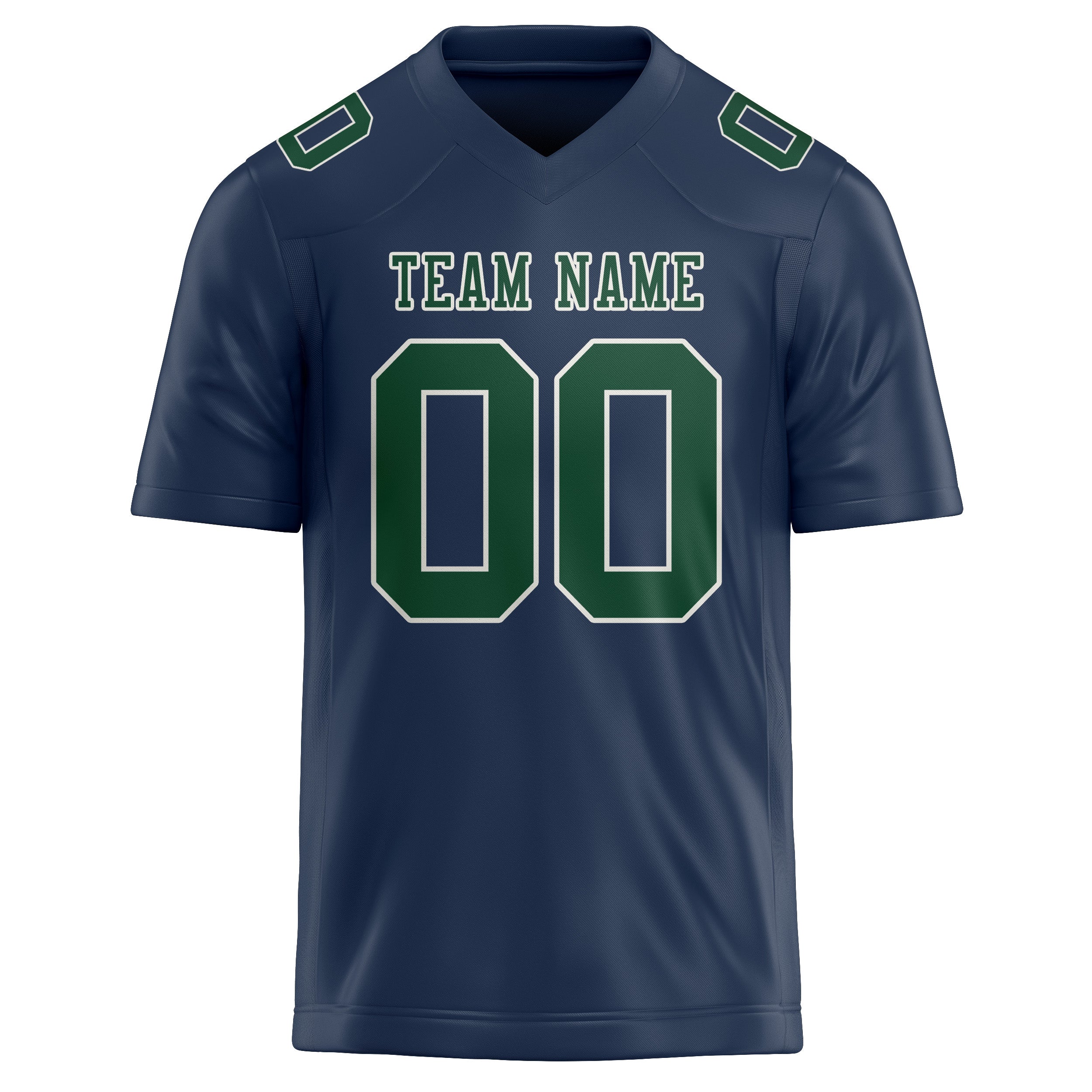 Custom Blue Green Football Jersey