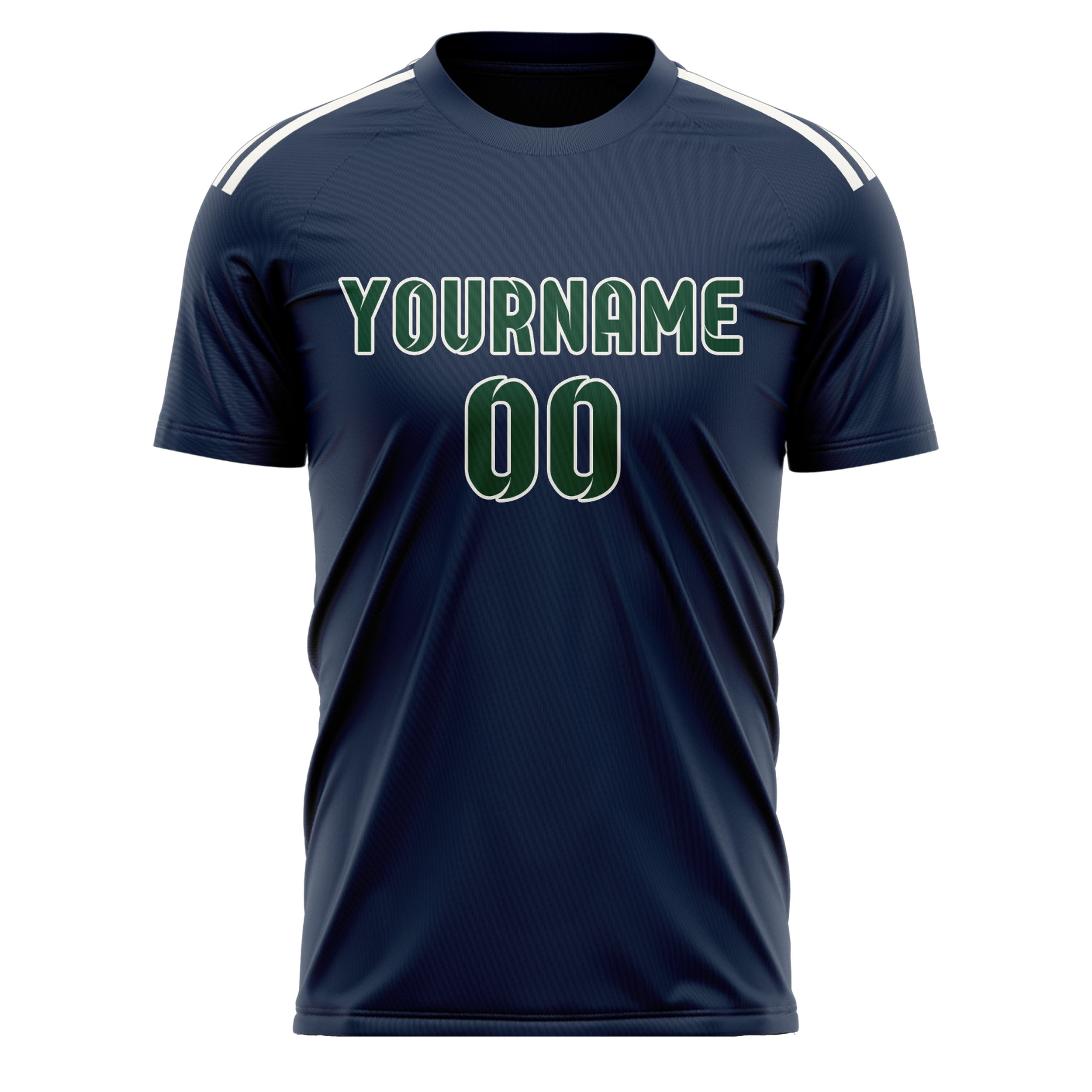 Custom Blue Green Soccer Jersey