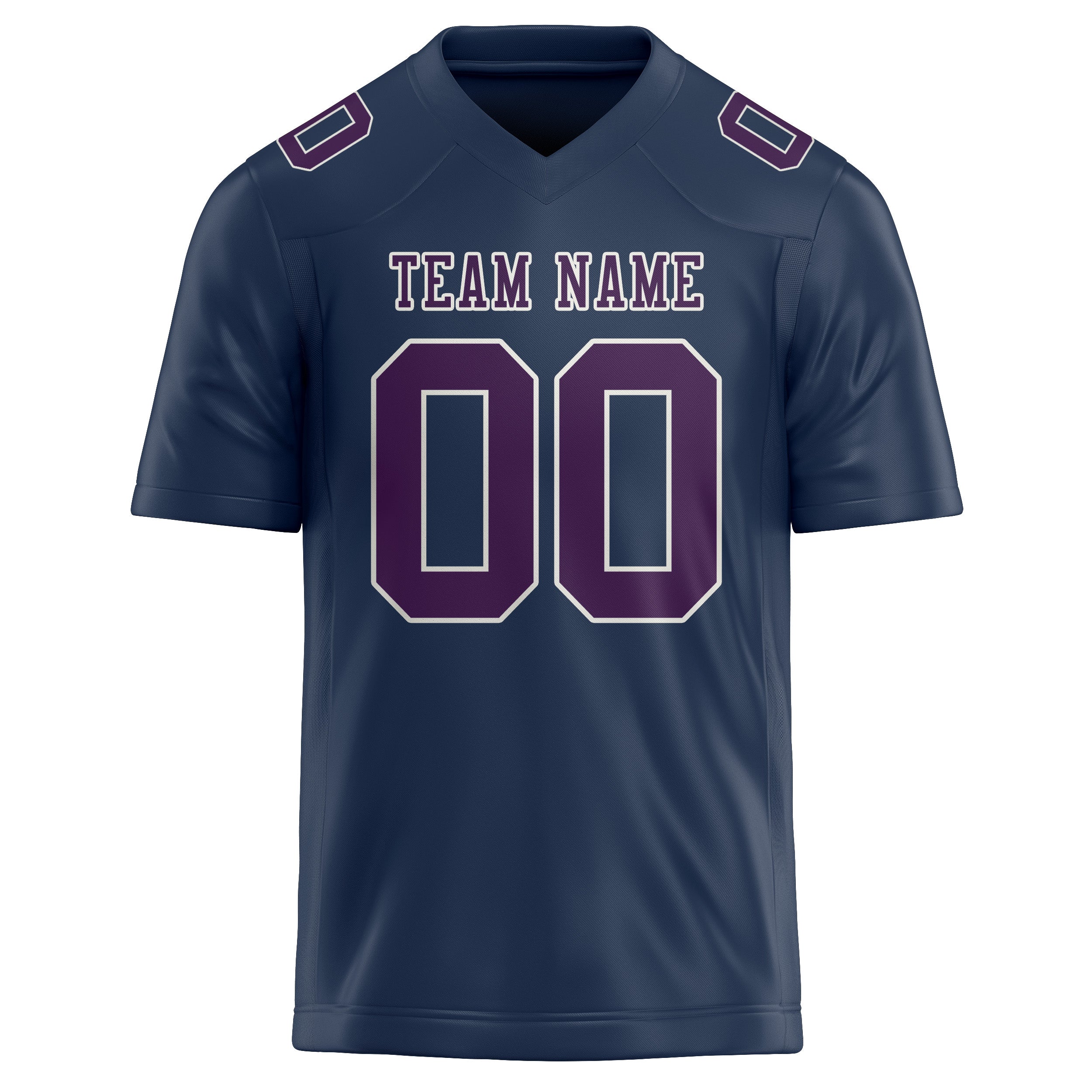 Custom Blue Purple Football Jersey