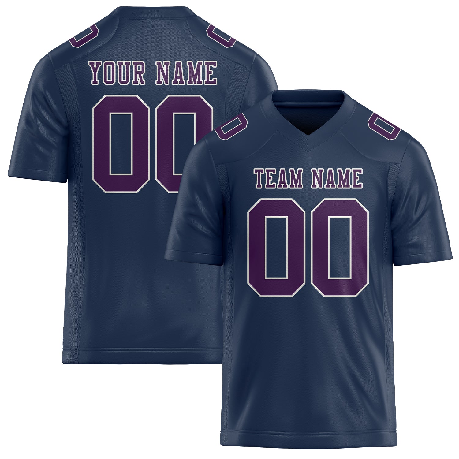 Custom Blue Purple Football Jersey