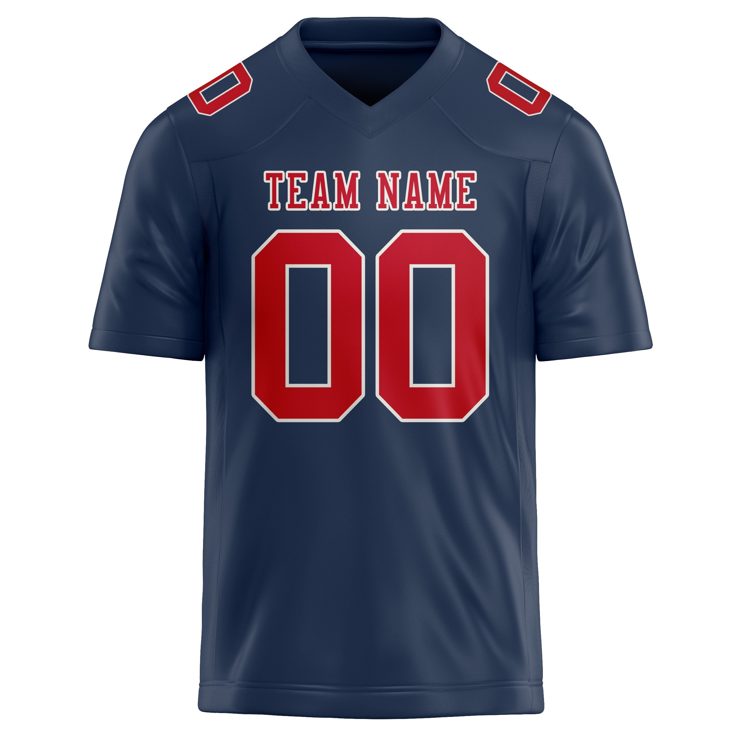 Custom Blue Red Football Jersey