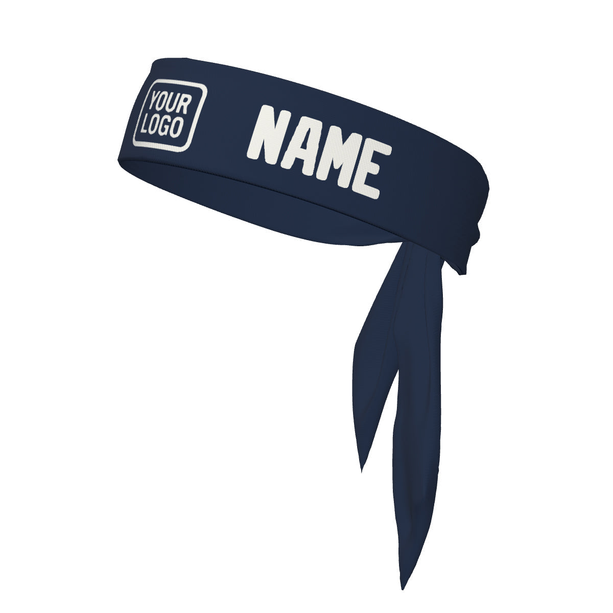 Custom Blue White Headband