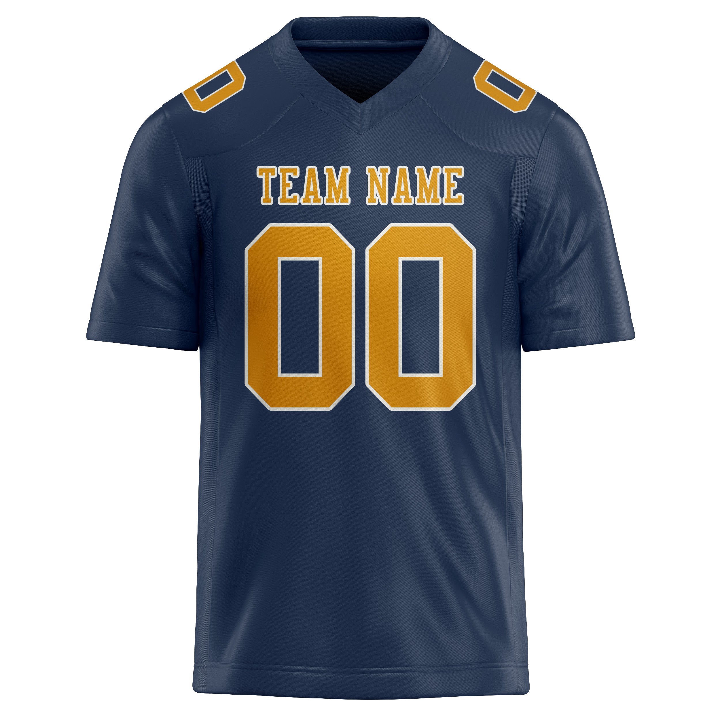 Custom Blue Yellow Football Jersey