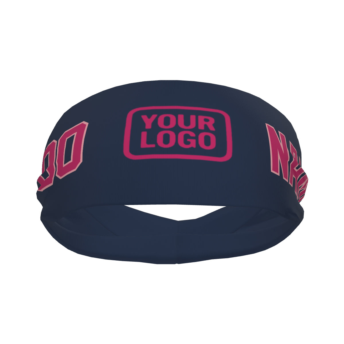 Custom Blue Pink Sports headband