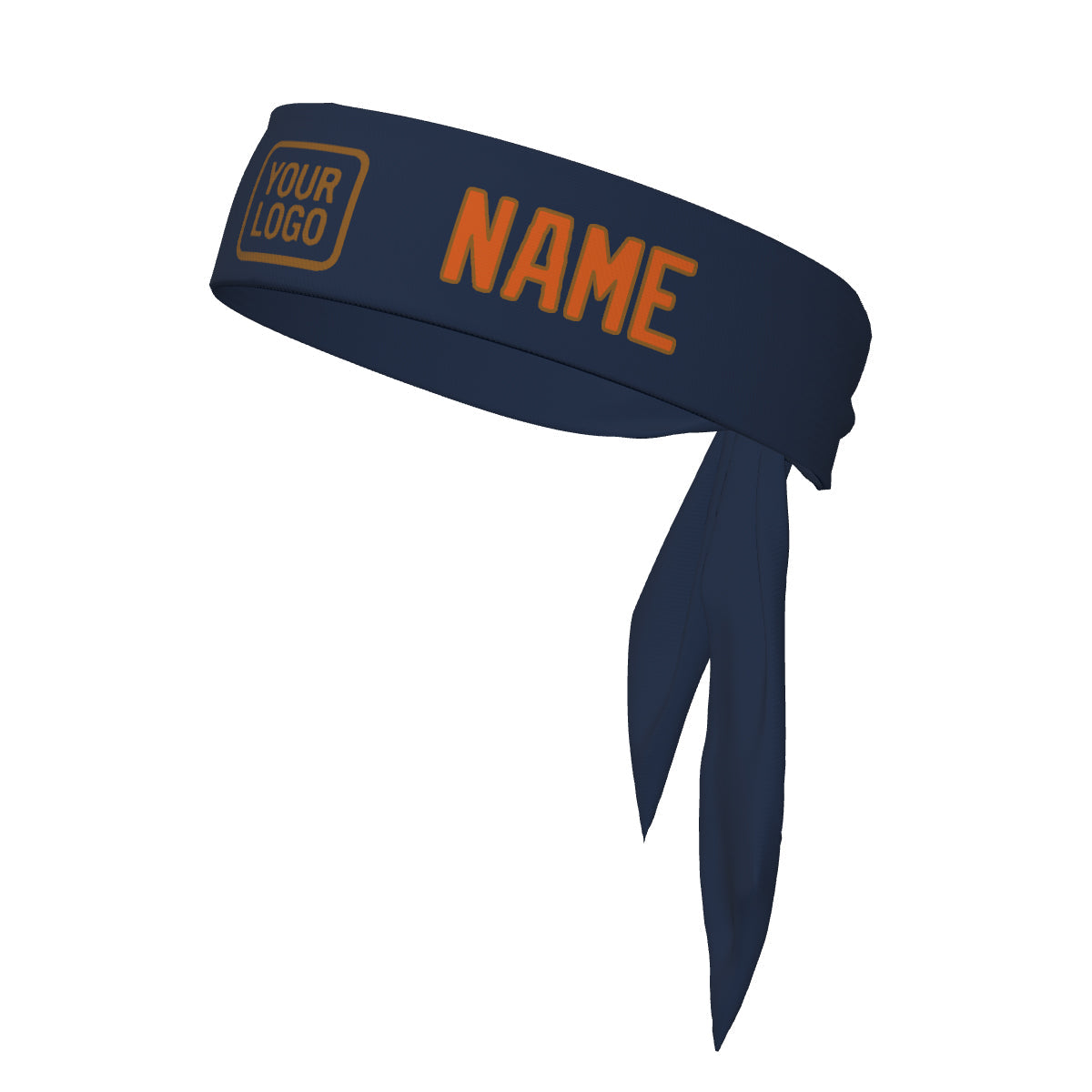 Custom Blue Orange Headband
