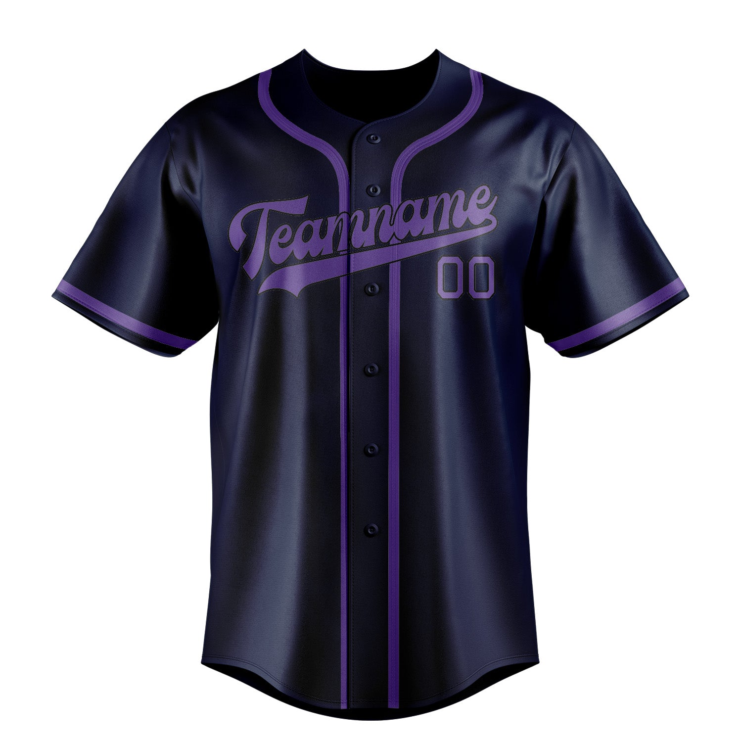 Custom Blue Light Purple Baseball Jersey
