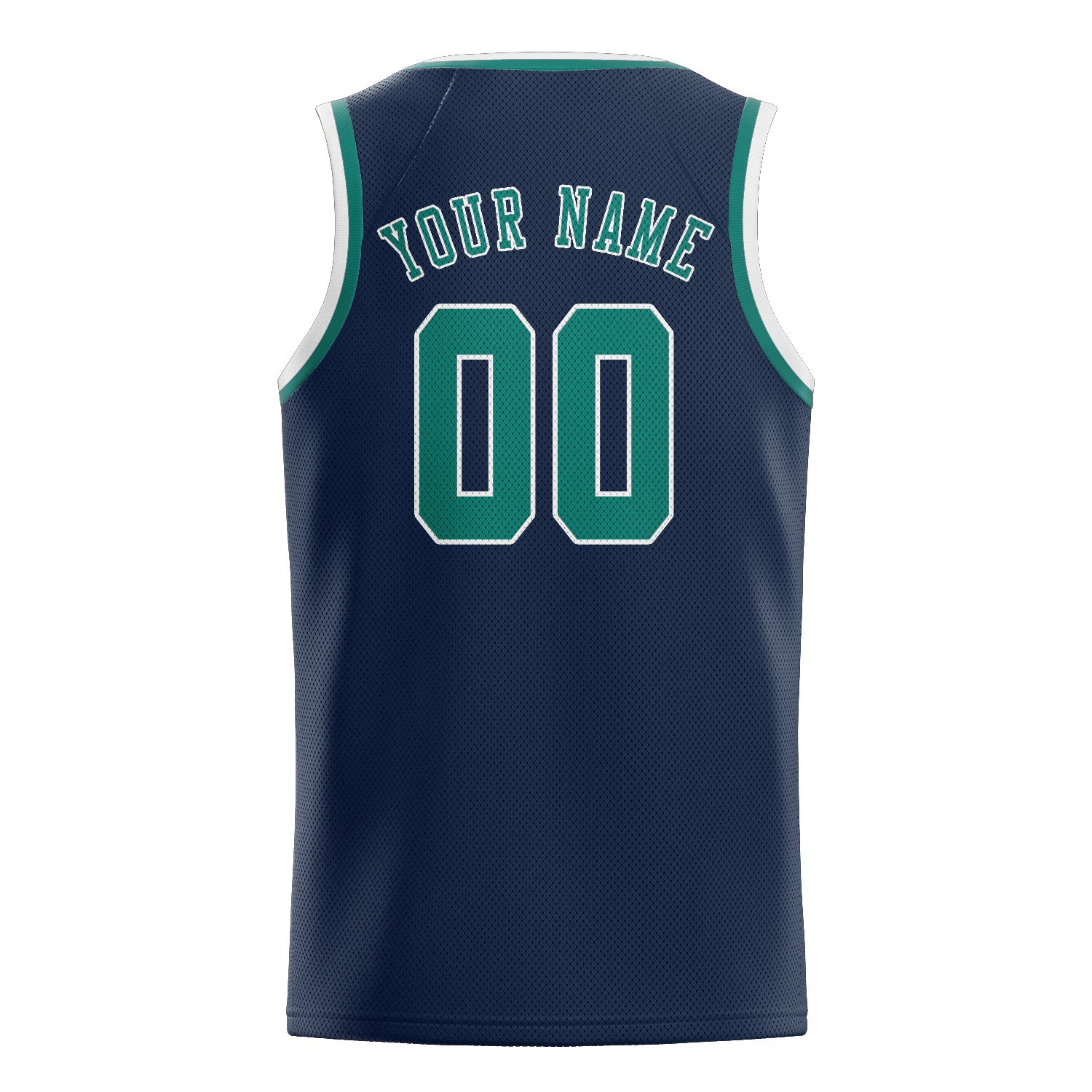 Custom Blue Blue Green Basketball Jersey
