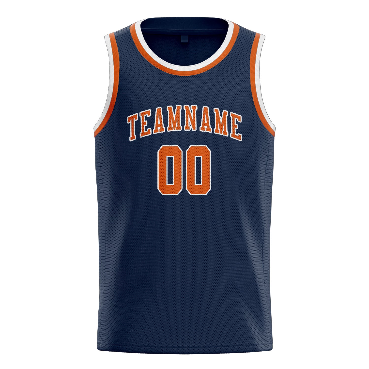 Custom Blue Orange Basketball Jersey