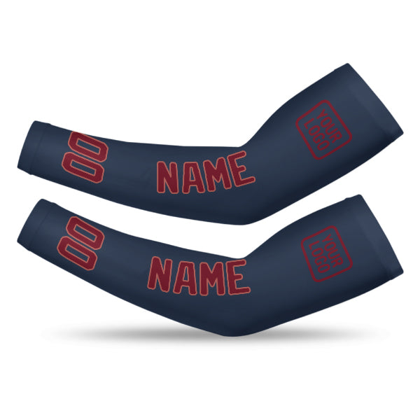 Custom Blue Crimson Red Arm Sleeve