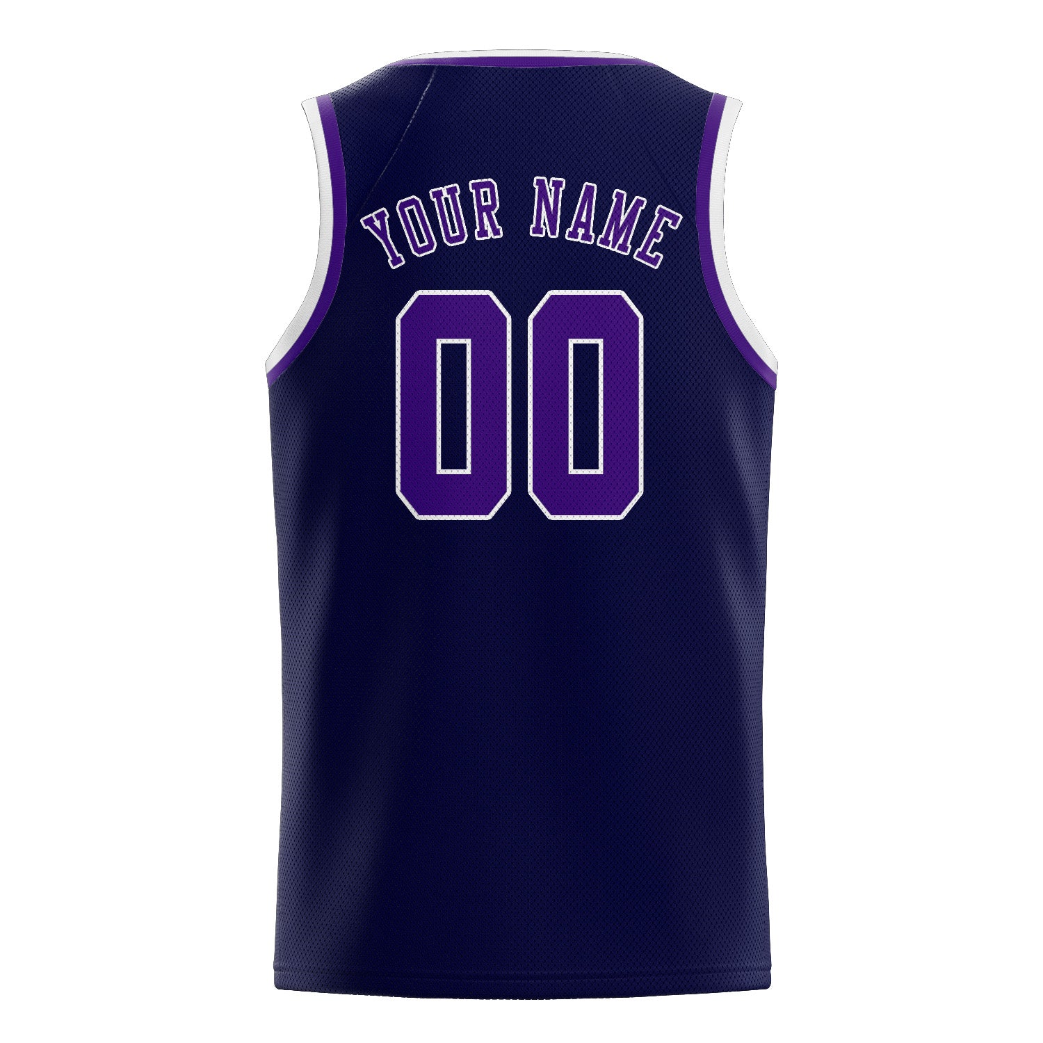 Custom Navy Purple Basketball Jersey