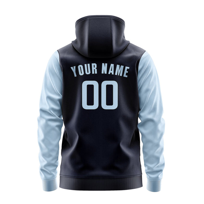 Custom Navy Light Blue Hoodie 1111080811B31708